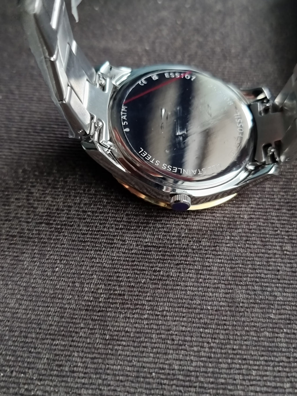 Fossil Stella Sport ES5107 Crystal Stones White Dial Two Tone Women’s Watch