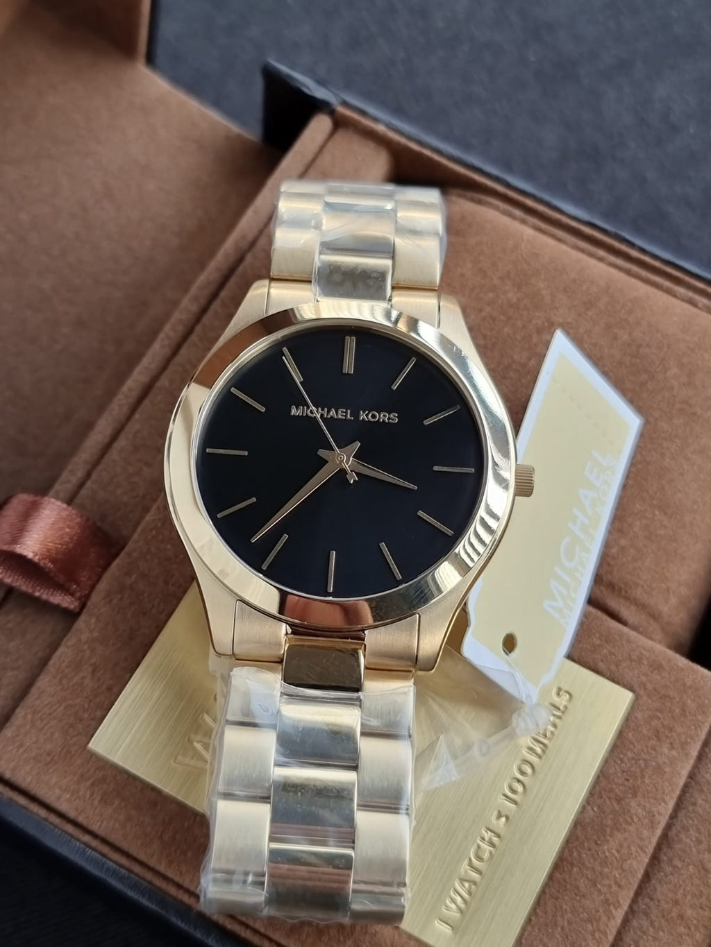 Michael Kors Men’s Quartz Stainless Steel Black Dial 44mm Watch MK8621