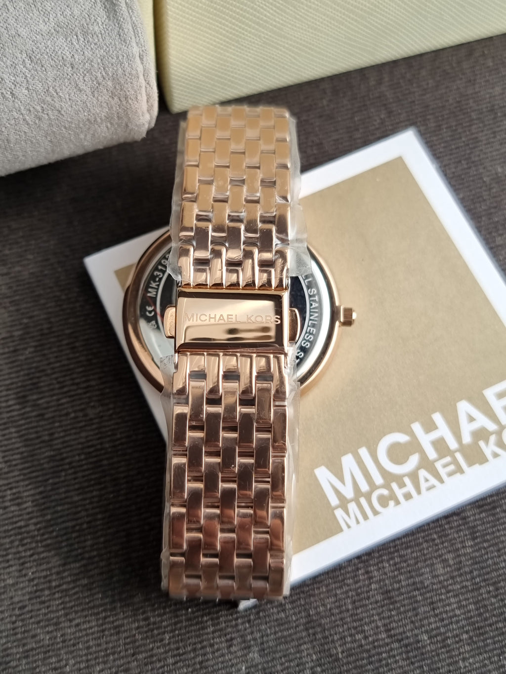 Michael Kors Women’s Quartz Stainless Steel Rose Gold Dial 39mm Watch MK3192