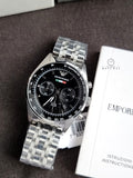 Emporio Armani Men’s Chronograph Stainless Steel Black Dial 43mm Watch AR5983