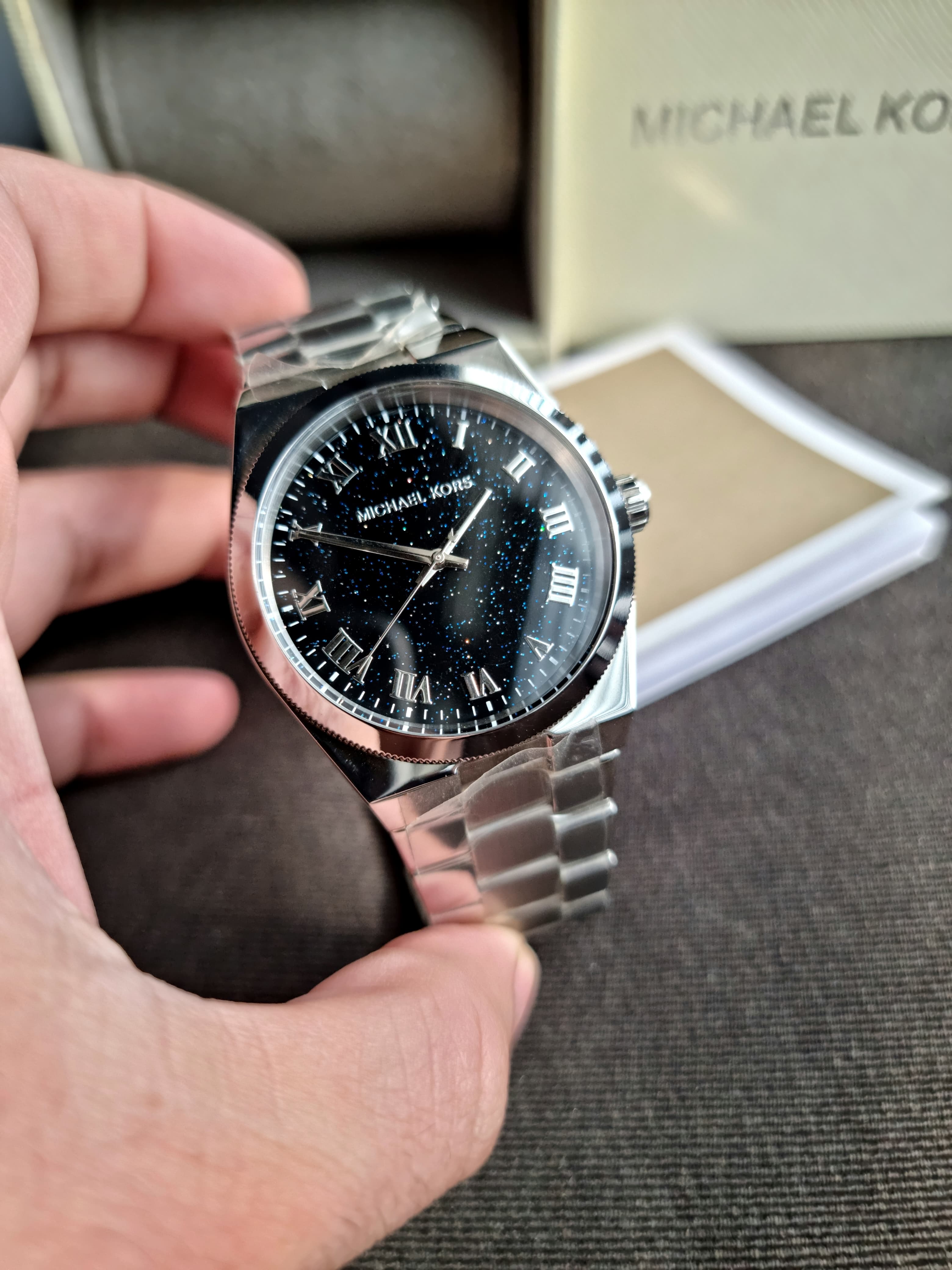 Michael Kors Channing Midnight 38mm Blue Dial Ladies Watch
MK6113