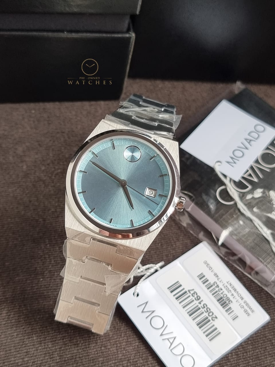 Movado Bold Quest Blue Dial Quartz 40mm Watch 3601243