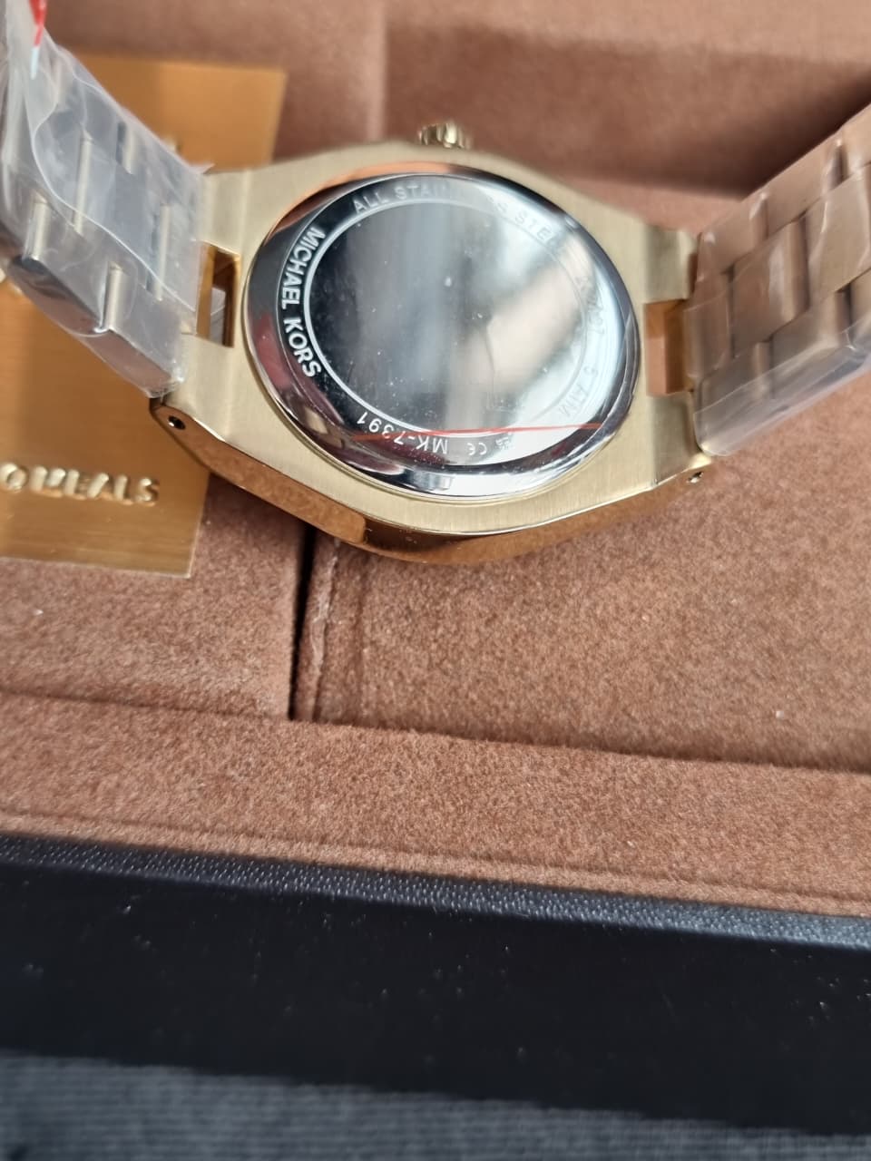 Michael Kors Lennox 37mm Three-Hand Gold-Tone Stainless Steel Watch-MK7391