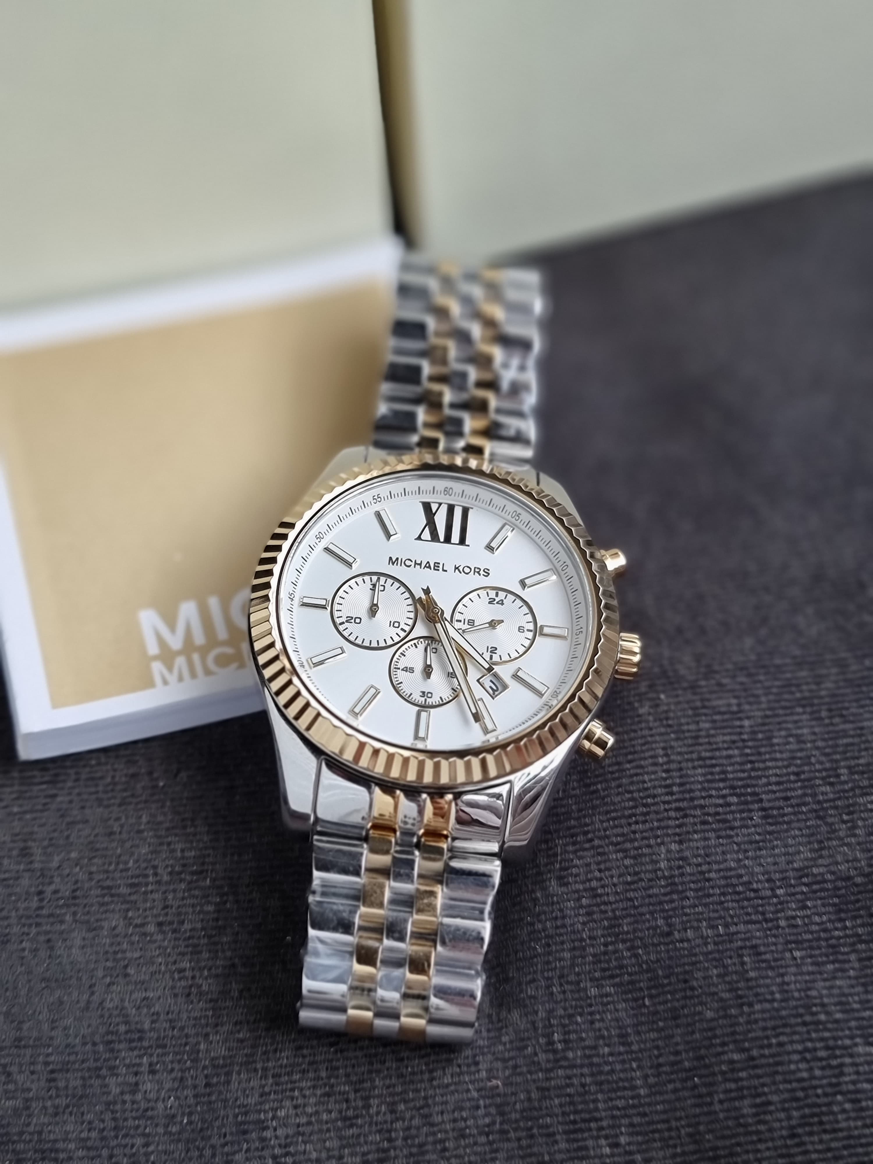 Michael Kors Men’s Chronograph Stainless Steel 44mm Watch MK8344(without tag)