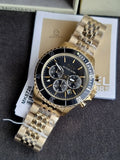 Michael Kors Men’s Chronograph Stainless Steel Black Dial 44mm Watch MK8726