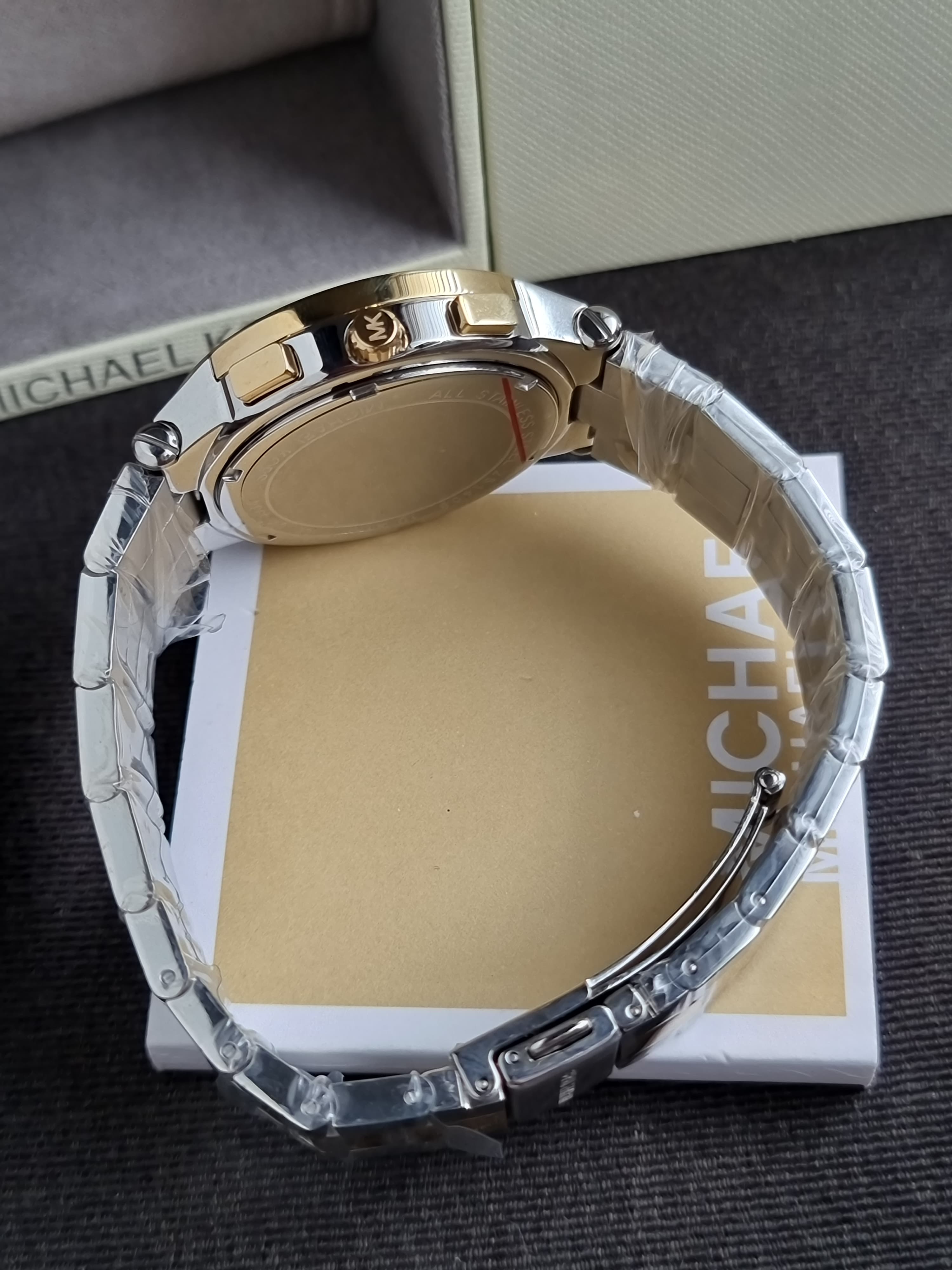 Michael Kors Mens Quartz Watch, Chronograph Display and Stainless Steel Strap MK5934