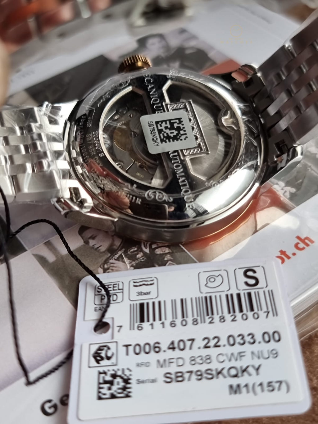 Tissot T-Classic Automatic Silver 39.3mm Dial Men's Watch
T006.407.22.033.00