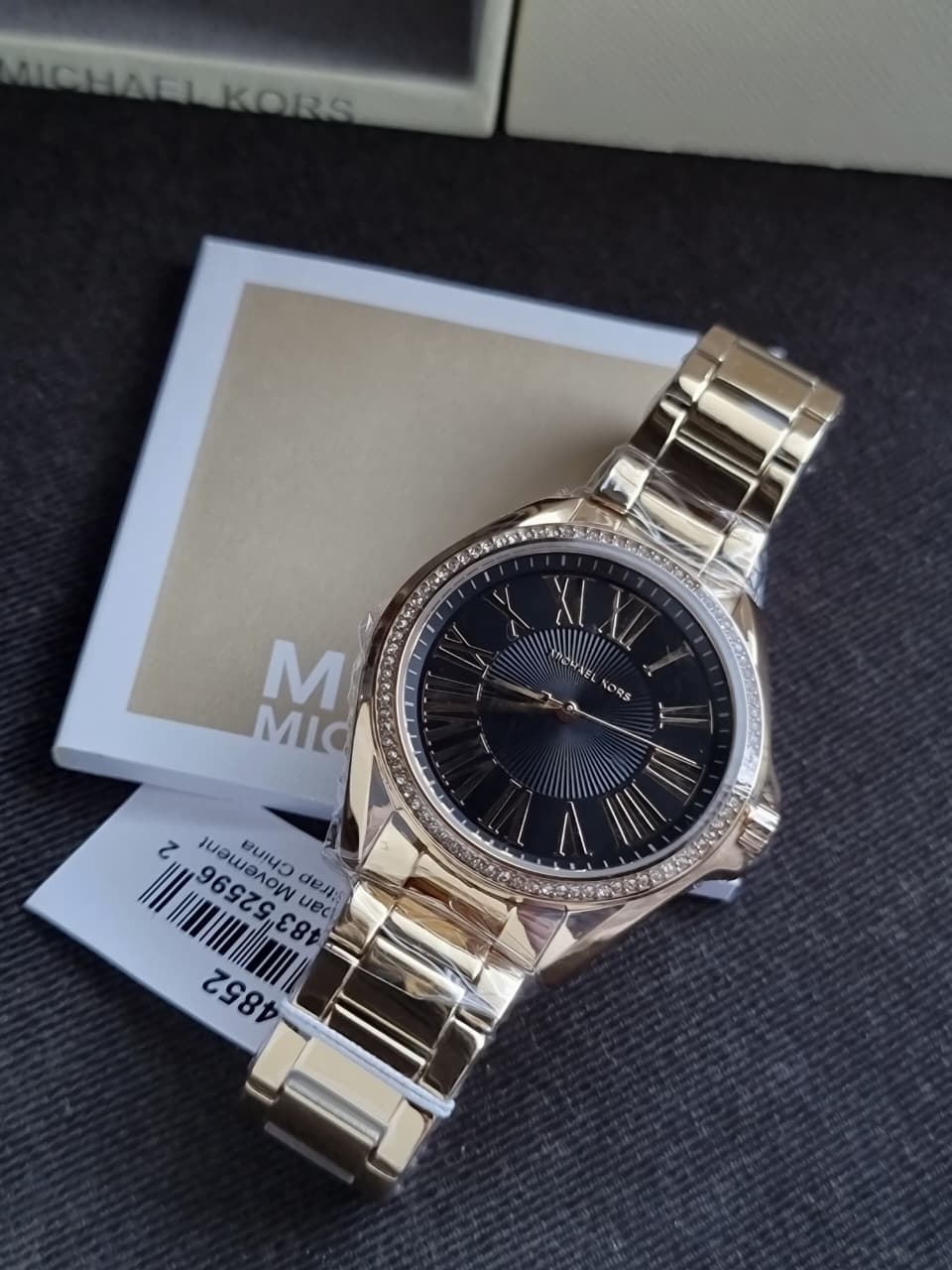 Michael Kors Kacie Quartz Crystal Black Dial Ladies Watch MK4852