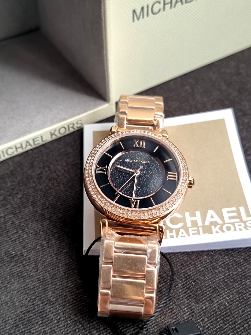 Michael Kors Analog Black Dial Women's Watch-MK3356