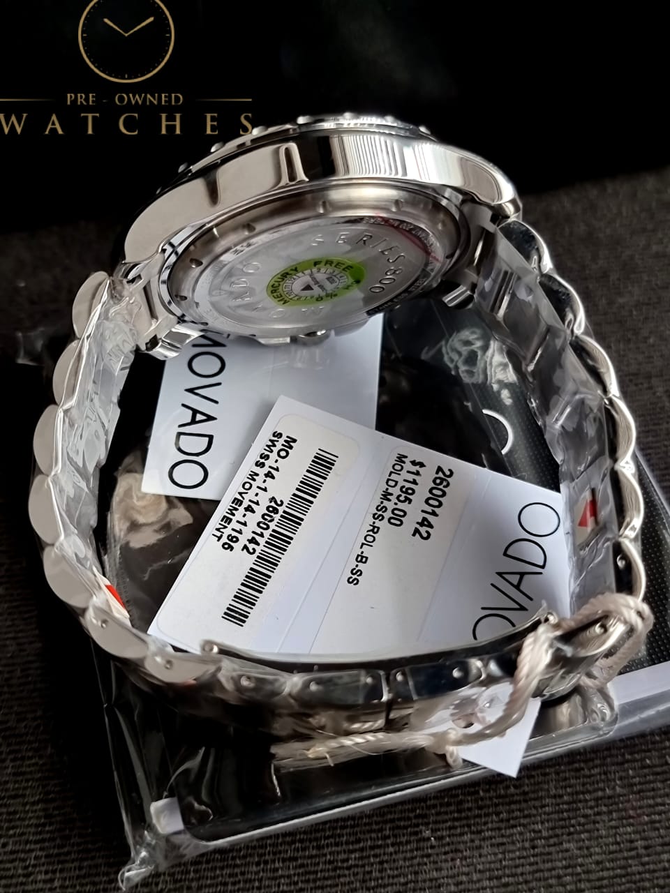 Movado Series 800 Men's Watch 42mm Stainless Steel 2600142