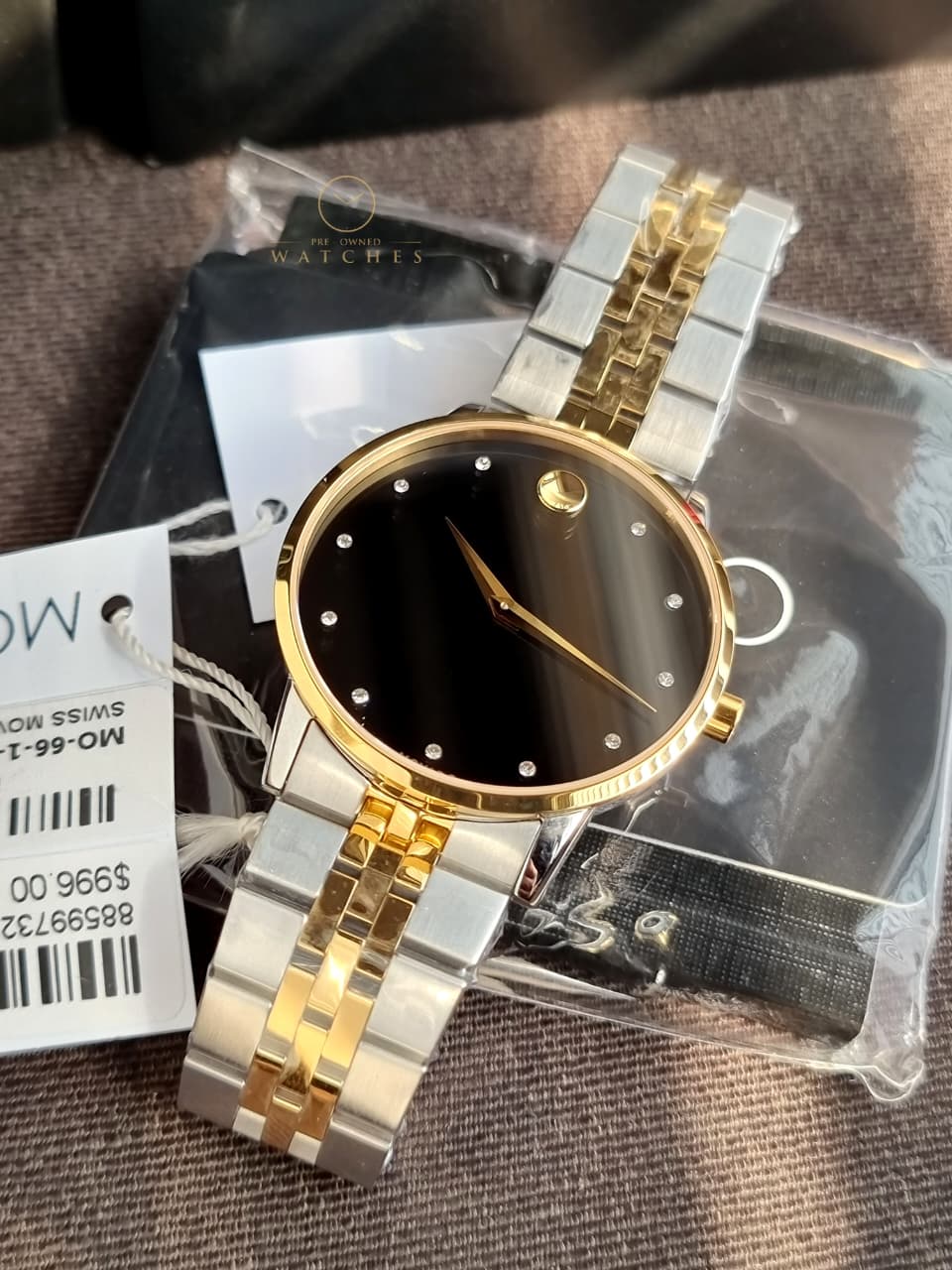 Movado 
Museum Classic Black Diamond Dial Men's Watch
0607202