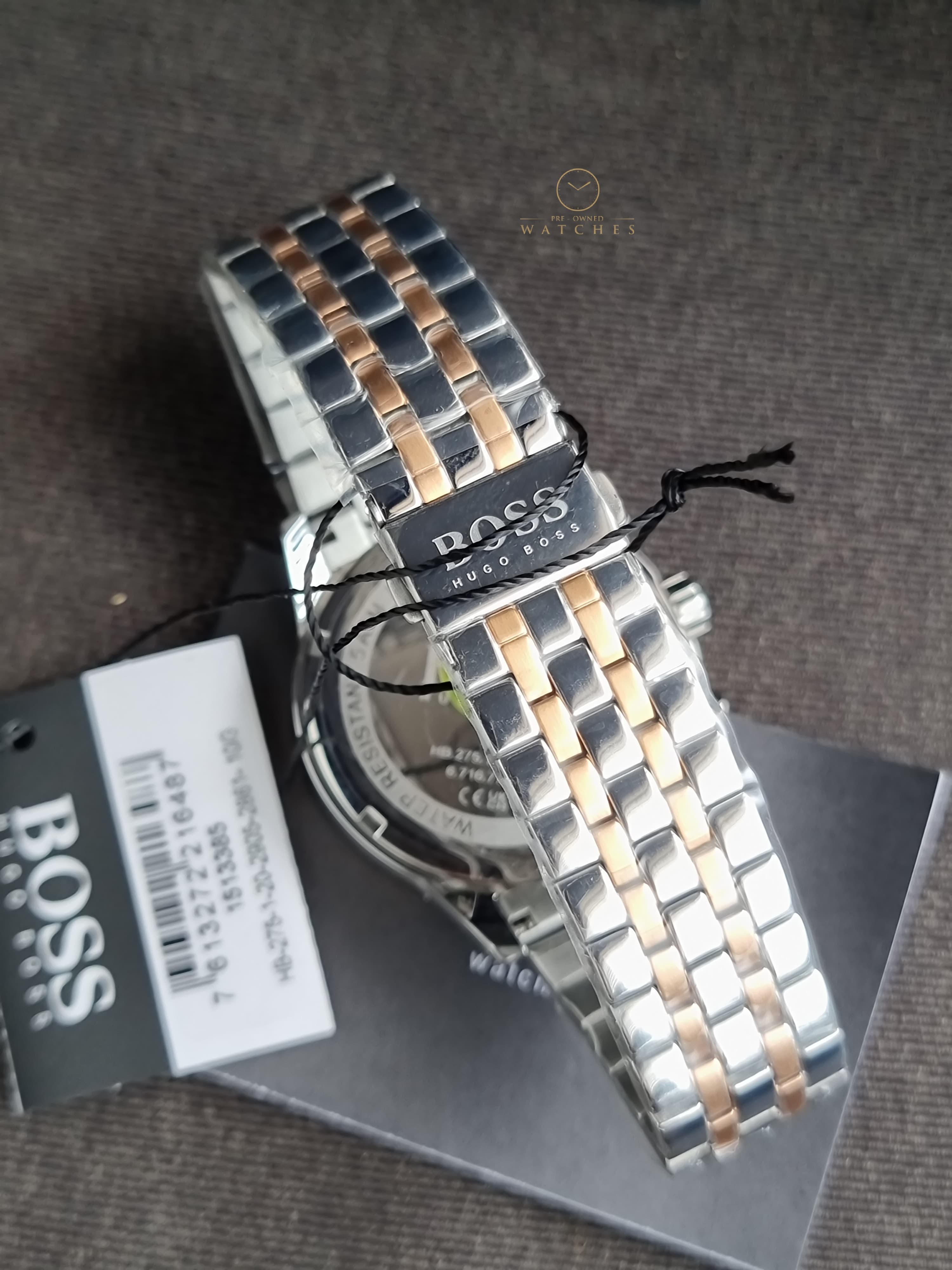 Hugo Boss Men’s Chronograph Quartz Stainless Steel Silver Dial 42mm Watch 1513385