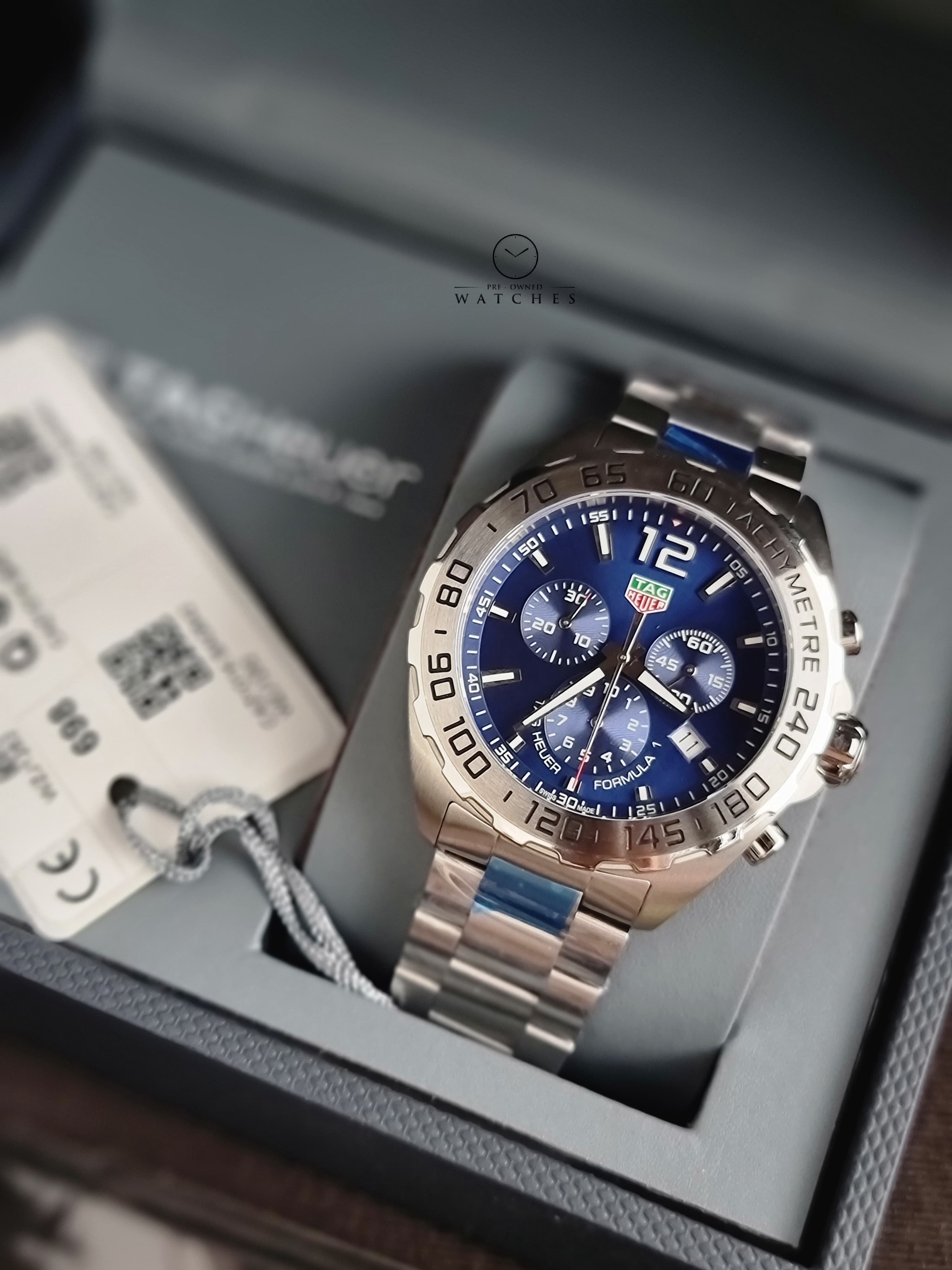 Tag Heuer
Formula 1 Quartz Chronograph Blue Dial 43mm Stainless Steel Men's Watch CAZ101K.BA0842