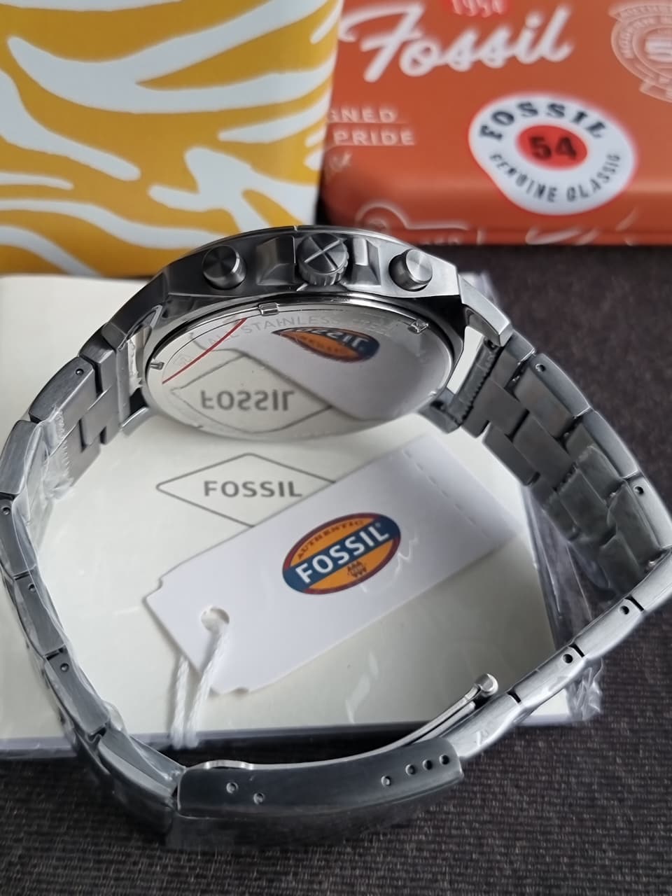 Fossil Privateer 45mm Chronograph Smoke Stainless Steel Watch - BQ2817