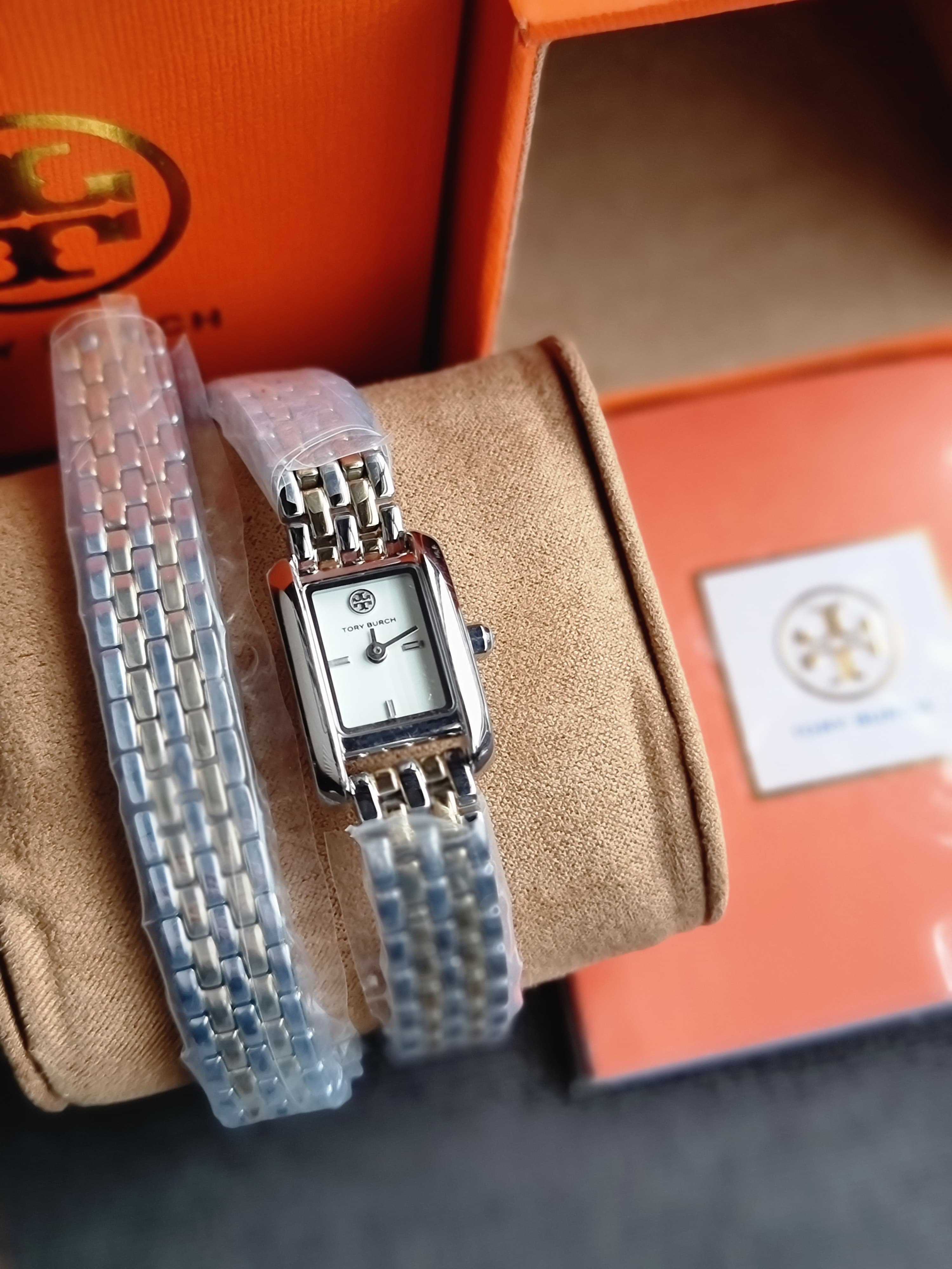 Tory Burch Mini Eleanor Double Wrap Two tone Quartz Watch
TBW1093