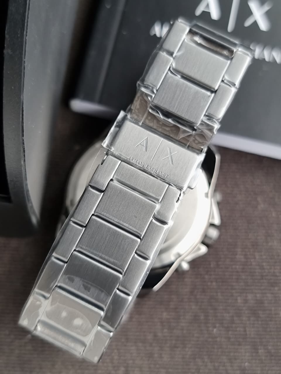 Armani Exchange Spencer Chronograph Quartz Black Dial Gunmetal Chain Men's Watch
AX1959