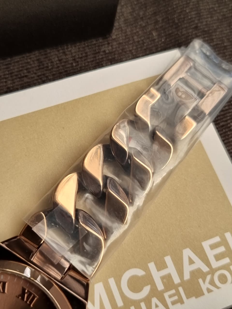 Michael Kors Women’s Quartz Two-tone Stainless Steel Brown Dial 37mm Watch MK7501