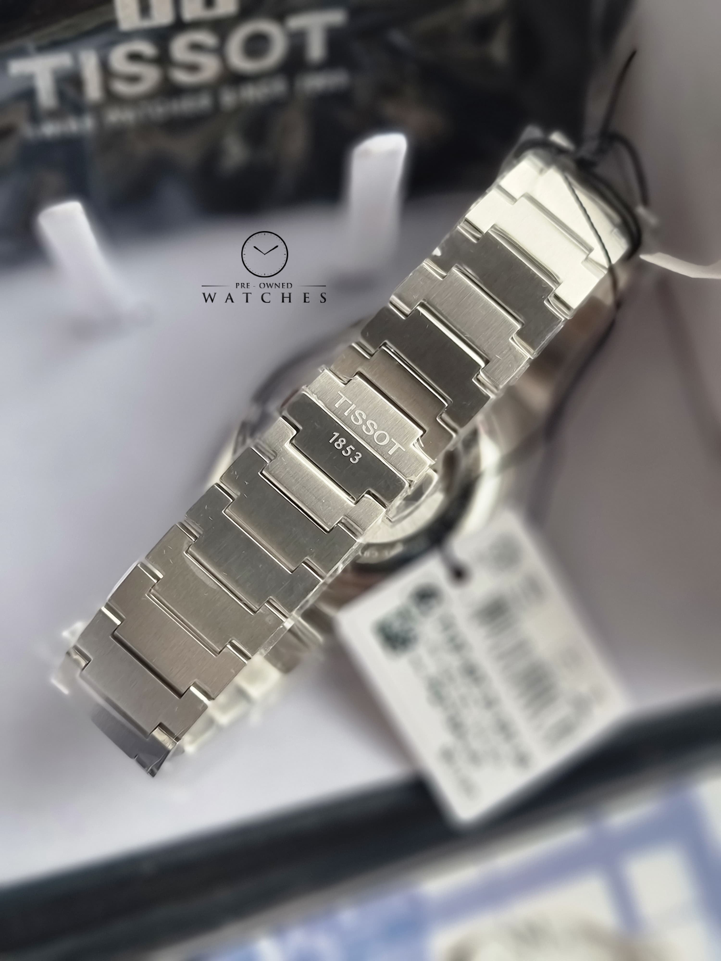 Tissot PRX Powermatic 80 Grey Stainless Steel Silver Dial Automatic Watch for Men's T137.407.21.031.00