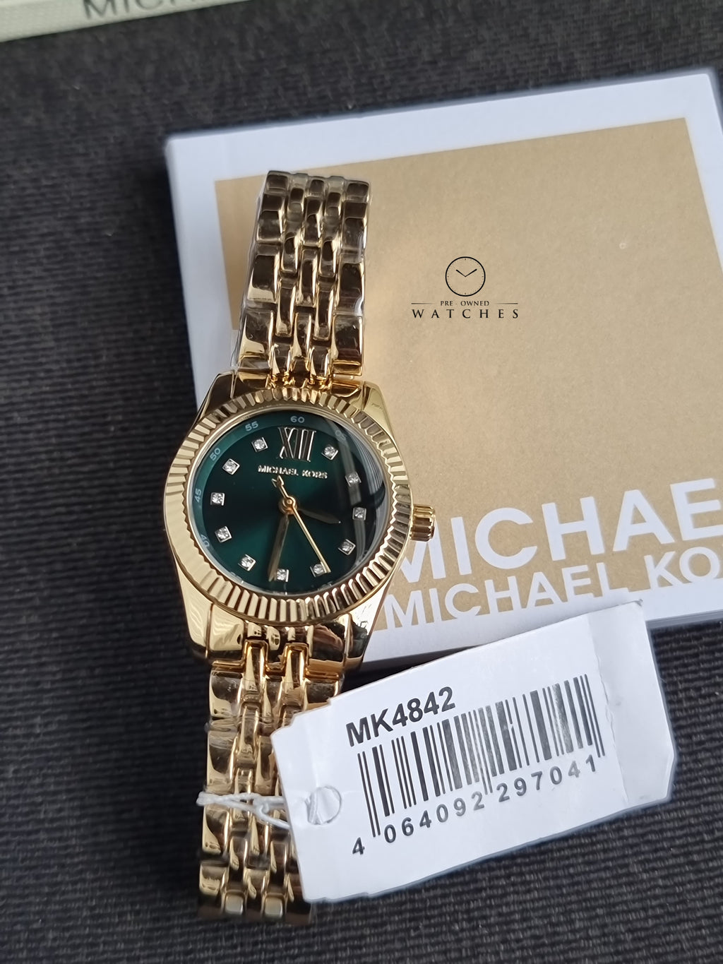 Michael Kors Stainless Steel Analog Green Dial Women's Watch Mk4842
