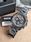 Hugo Boss Men’s Quartz Black Stainless Steel Grey Dial 42mm Watch 1514016