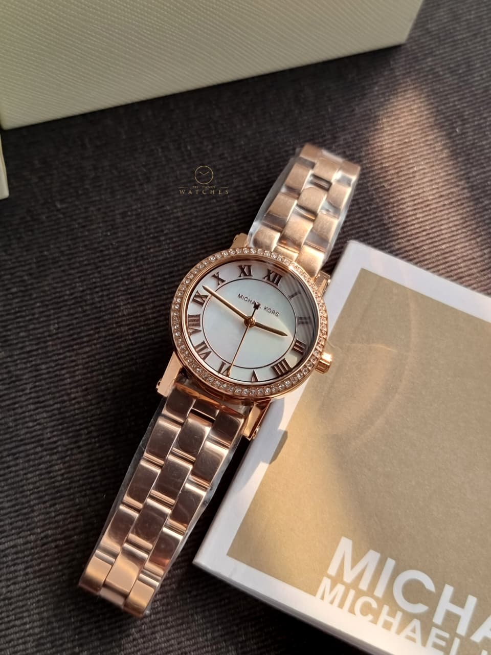 Michael Kors Women's Norie Three-Hand Rose Gold Stainless Steel Watch mk3558