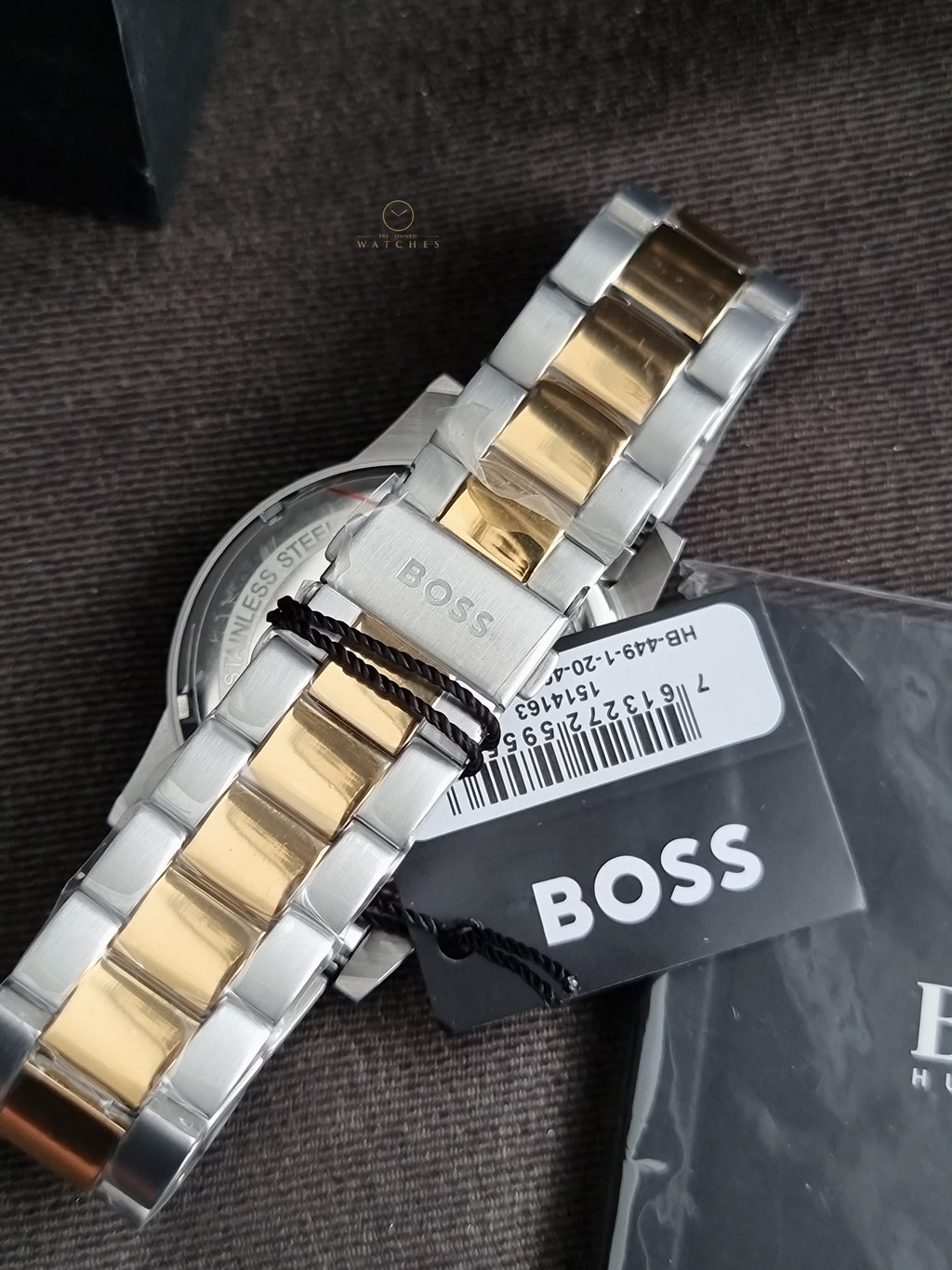 Hugo Boss Two-tone Stainless Steel Blue Dial Chronograph Quartz Watch for Gents - 1514163