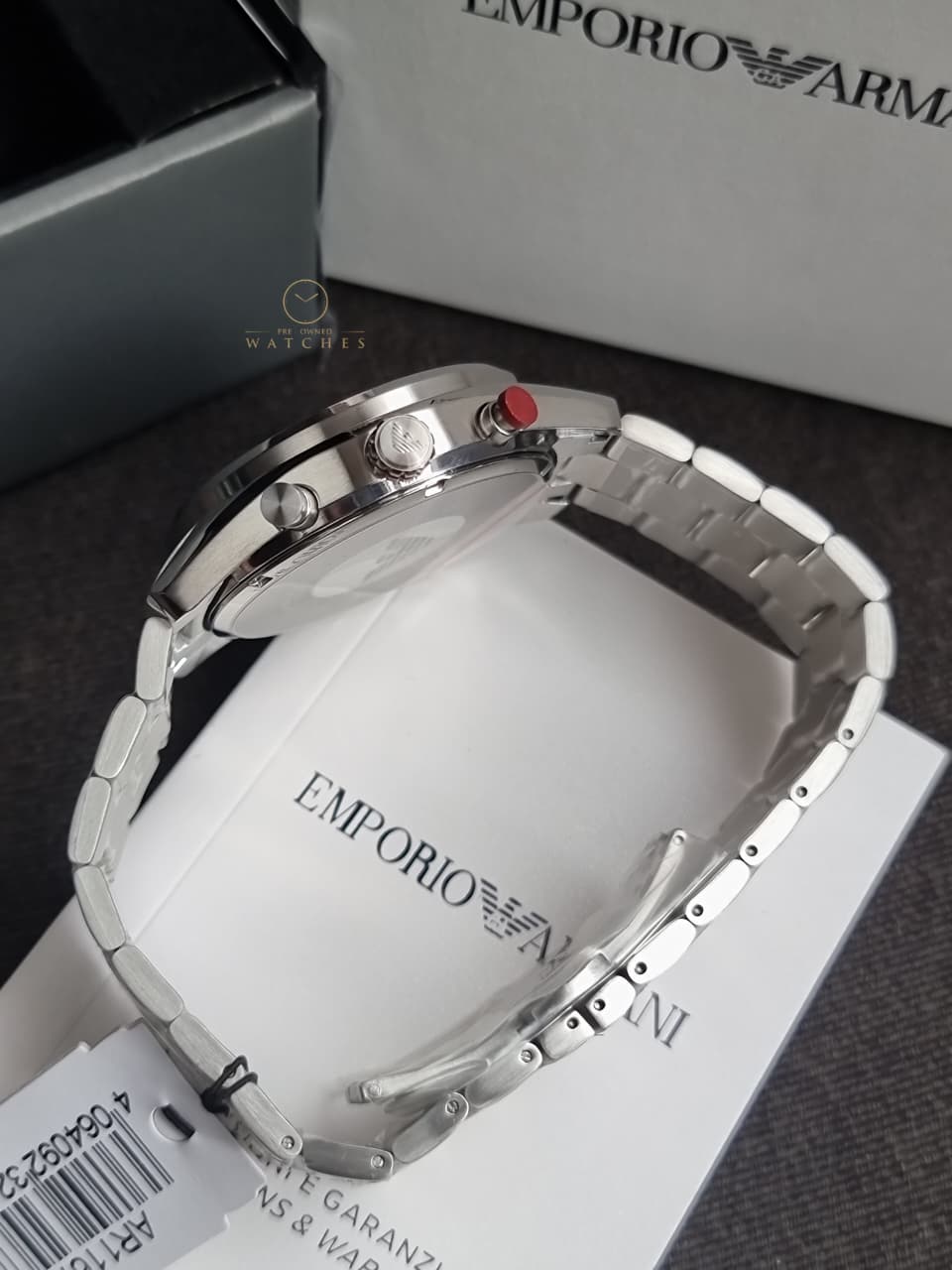 Emporio Armani Racer Chronograph Blue Dial Quartz Men's Watch AR11676