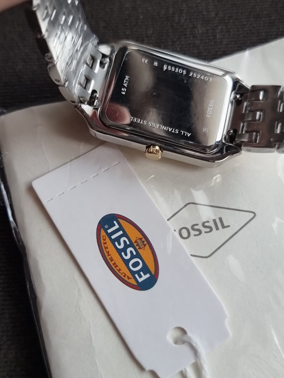 Fossil Raquel Three-Hand 26mm Date Two-Tone Stainless Steel Watch- ES5305