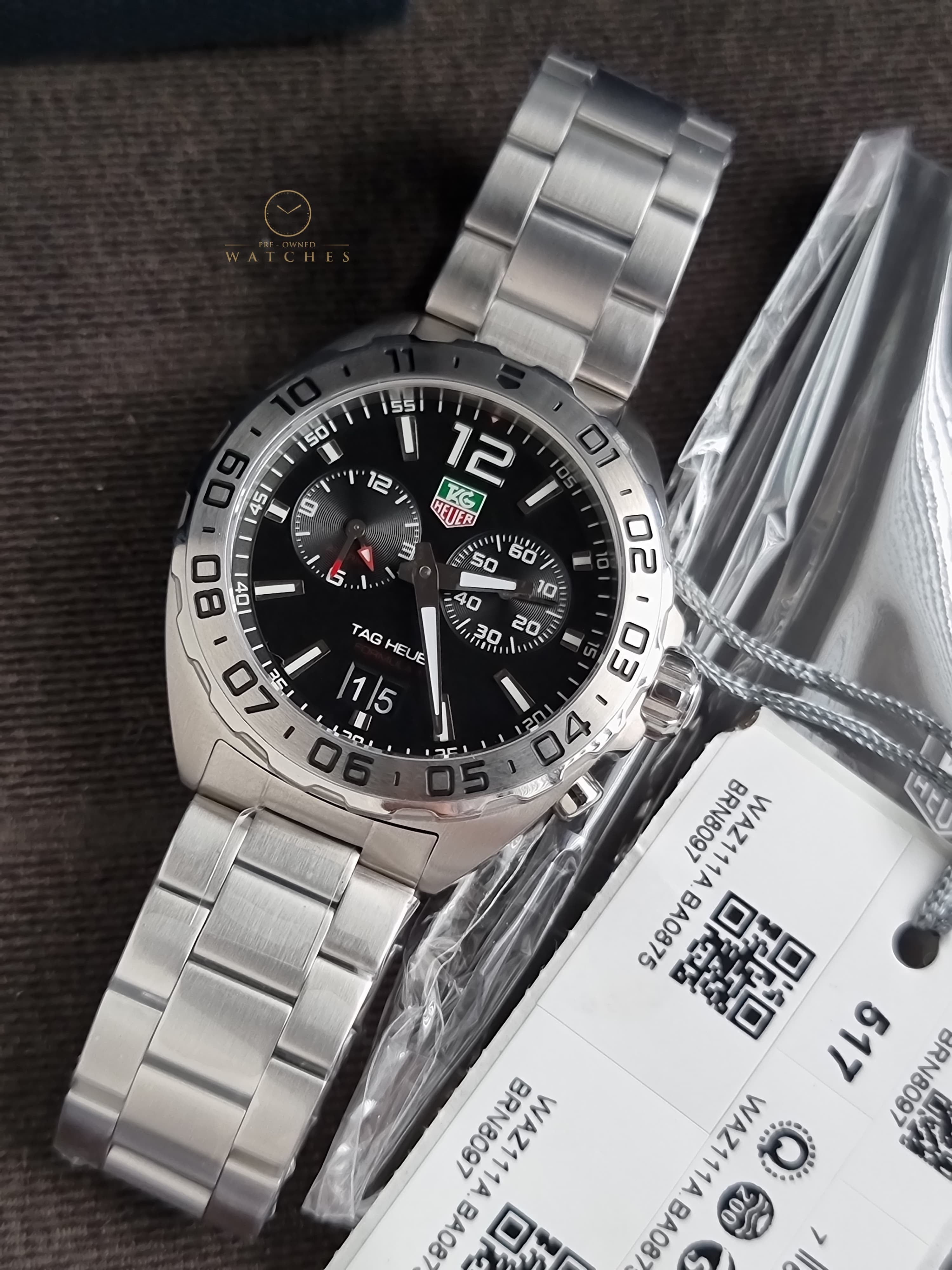 Tag Heuer Orologio Formula 1 41 mm Black Quartz Acciaio WAZ111A.BA0875