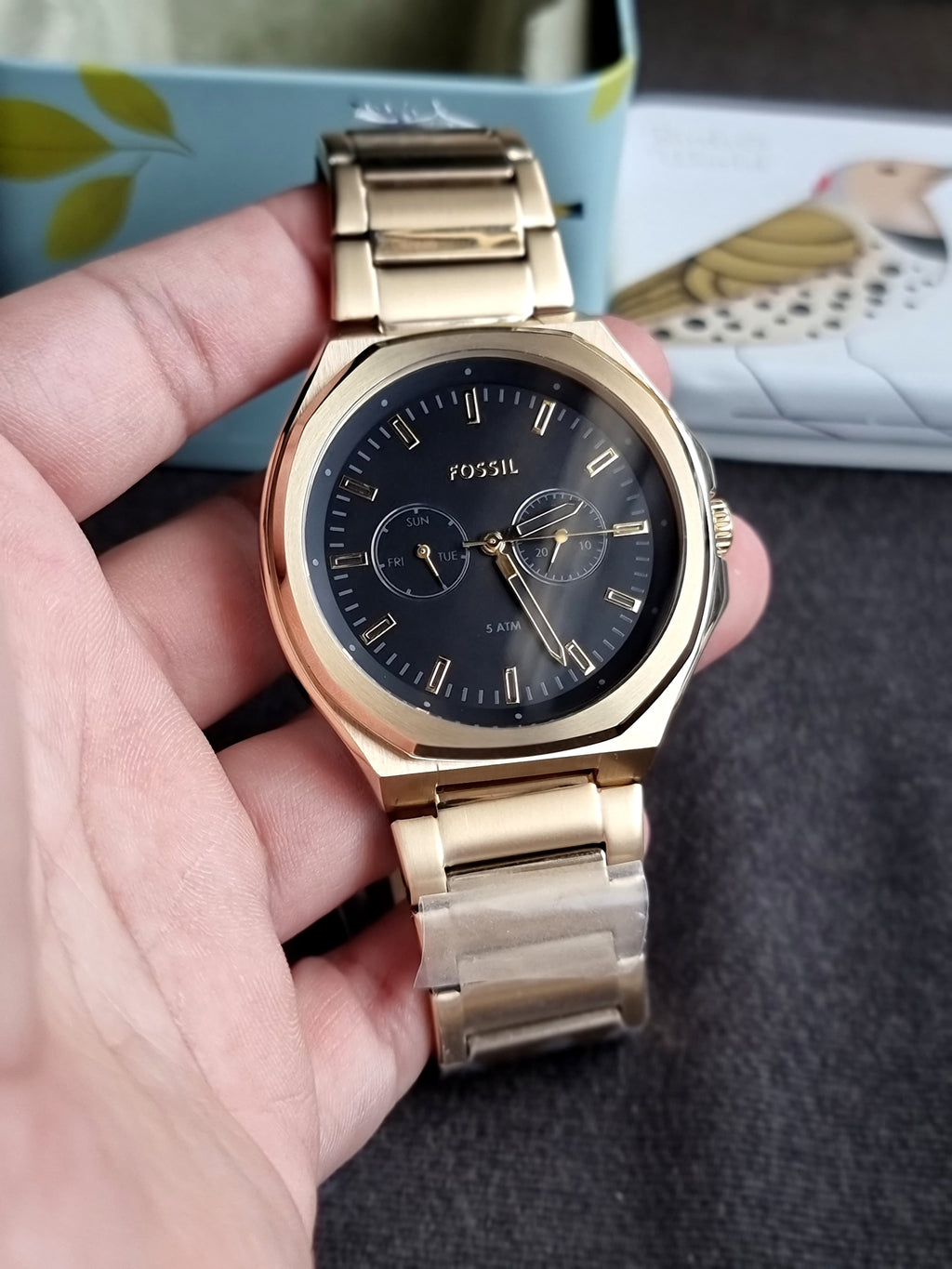 Fossil BQ2611 Evanston Multifunction Gold-Tone Stainless Steel Watch