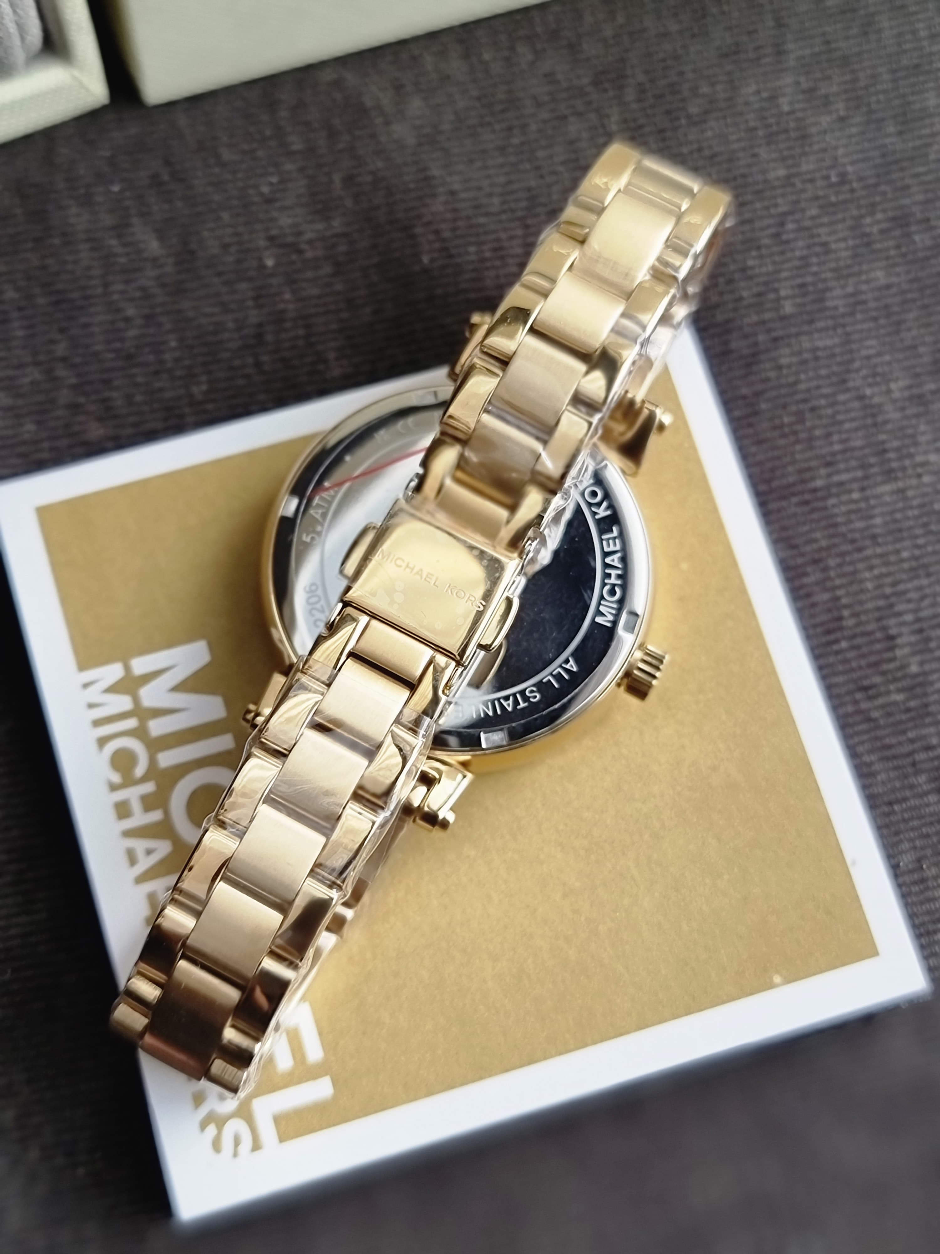 Michael Kors Women’s Quartz Stainless Steel Gold Dial 36mm Watch MK4334 (without Tag)