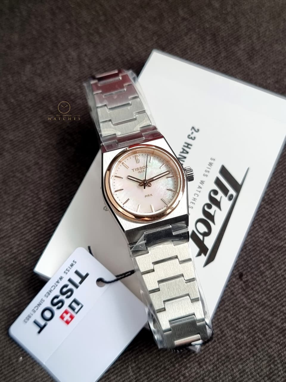 Tissot T-Classic PRX Rose Gold Tone Mother Of Pearl Dial Women’s watch T137.010.21.111.00