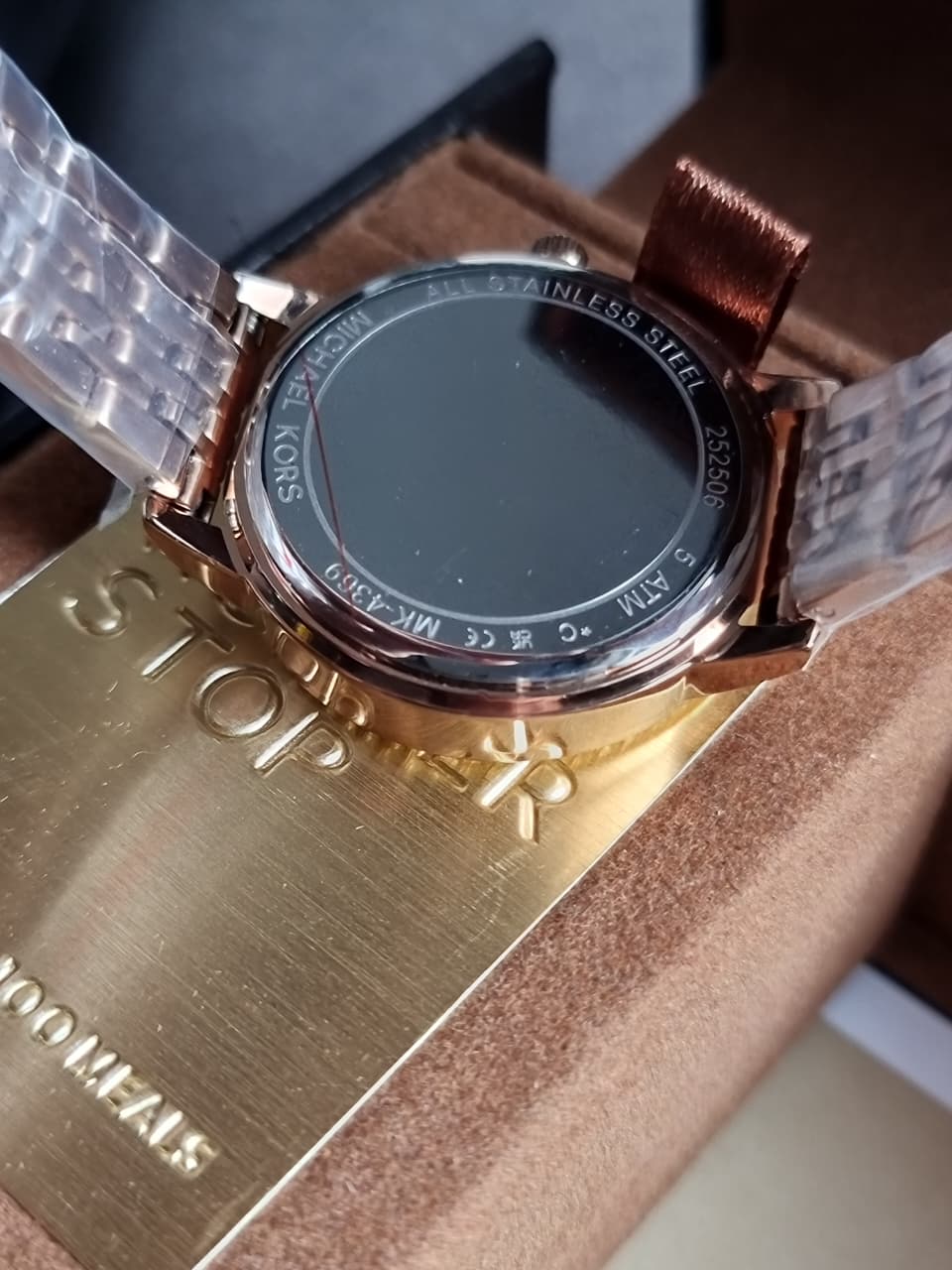 Michael Kors Melissa Rose Gold Stainless Steel Rose Gold Dial Quartz Watch for Ladies - MK4369