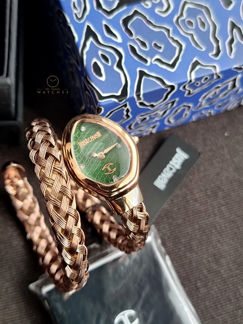 Just Cavalli Novara Quartz Green 22mm Dial Ladies Watch JC1L264M0045