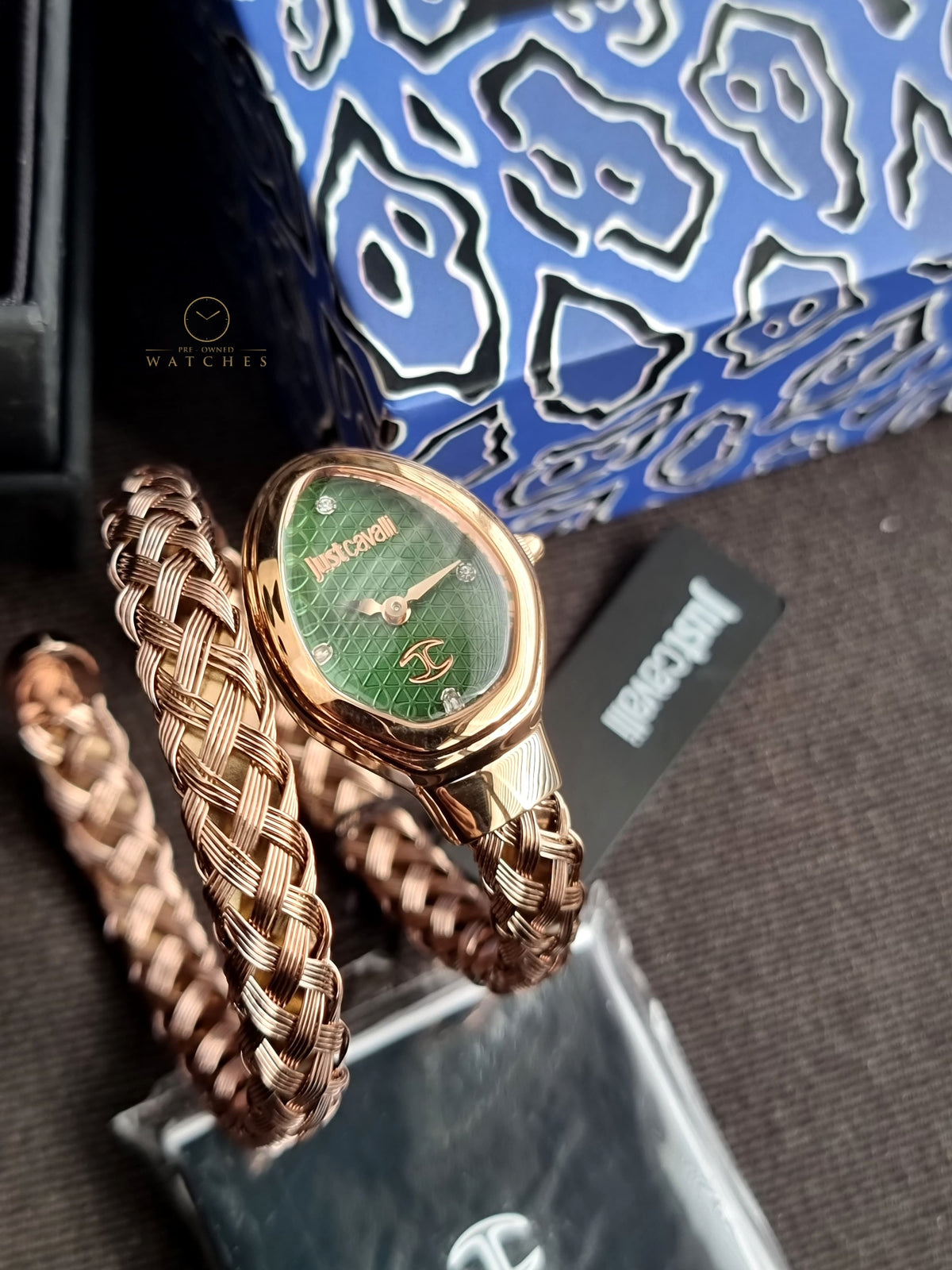 Just Cavalli Novara Quartz Green 22mm Dial Ladies Watch JC1L264M0045