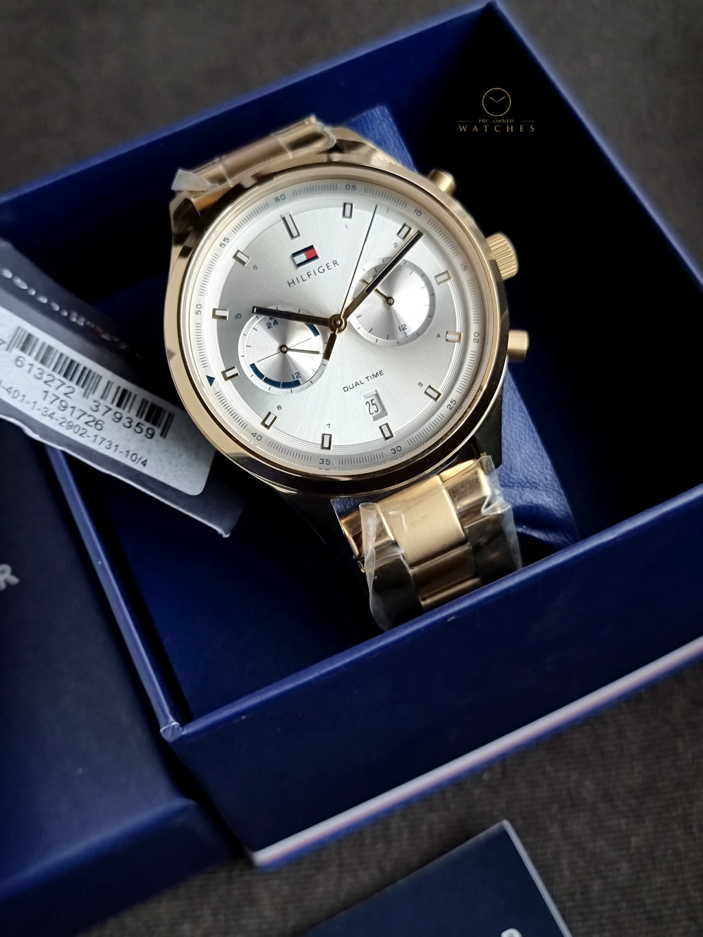 Tommy Hilfiger 1791726 Bennett Gold Plated 44mm Dial Stainless Steel Watch
