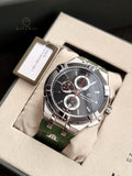 Maurice Lacroix Gent's AIKON Green Leather Chronograph Watch, 44mm : AI1018-PVB21-330-