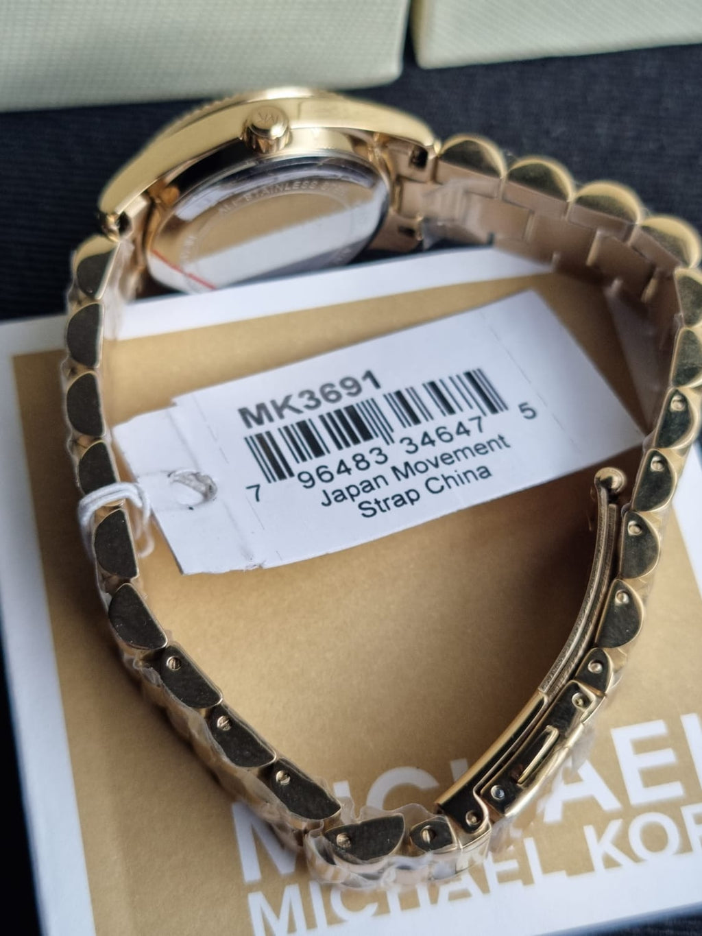 Michael Kors Women’s Quartz Gold Stainless Steel Crystal Pave Dial 26mm Watch MK3691