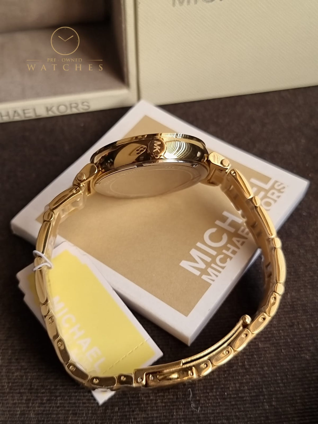 Michael Kors Women’s Quartz Stainless Steel Gold Dial 36mm Watch MK4334