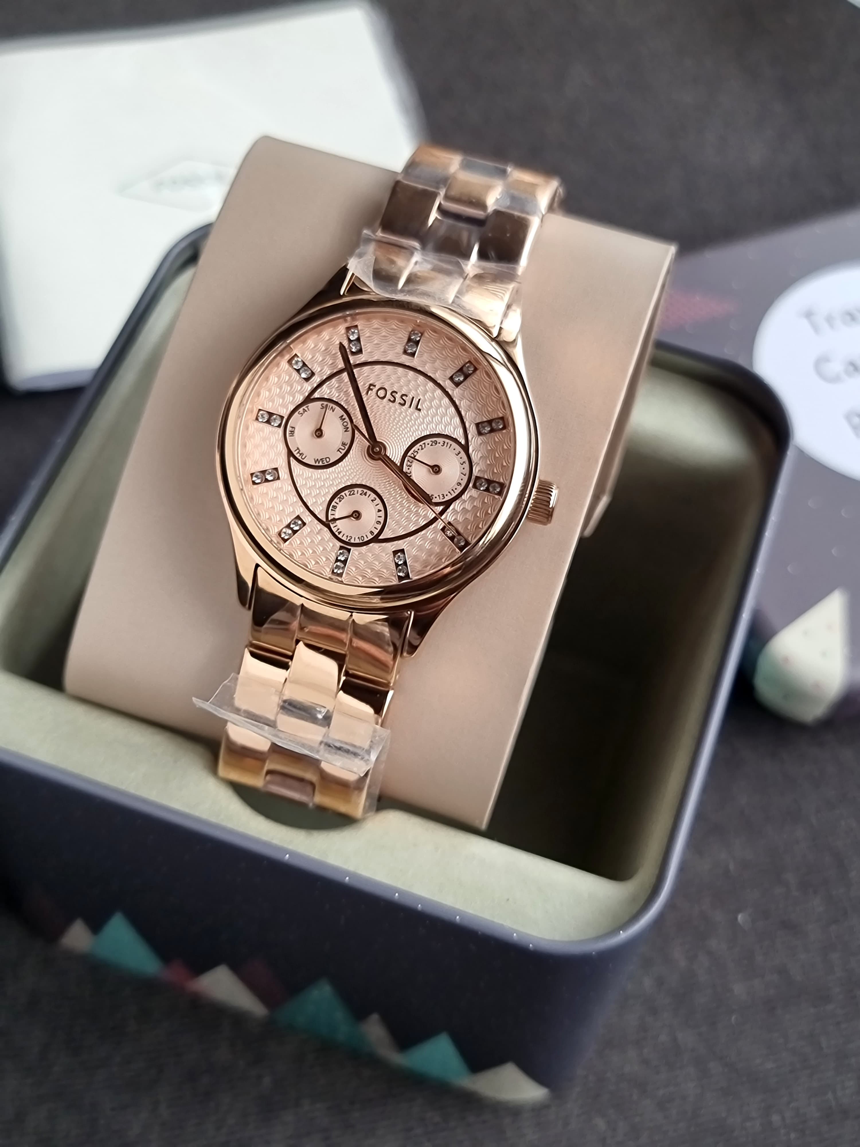Fossil Modern Sophisticate Multifunction Rose Gold-Tone36mm Stainless Steel Watch - BQ1561