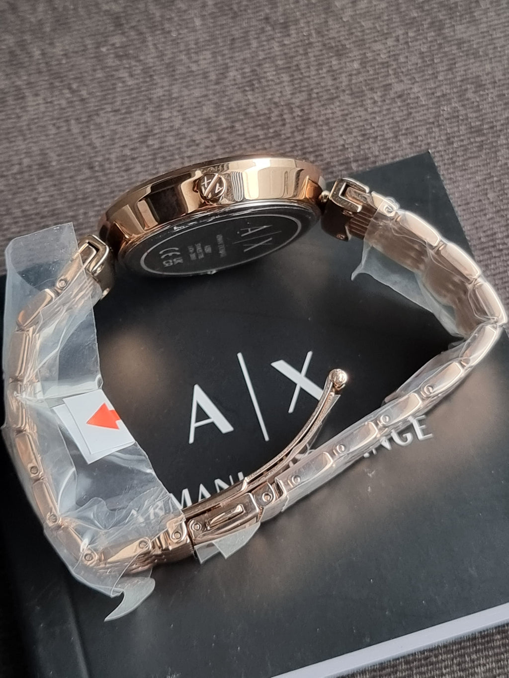 Armani Exchange Women's Zoe Rose Gold Round Stainless Steel Watch AX5901