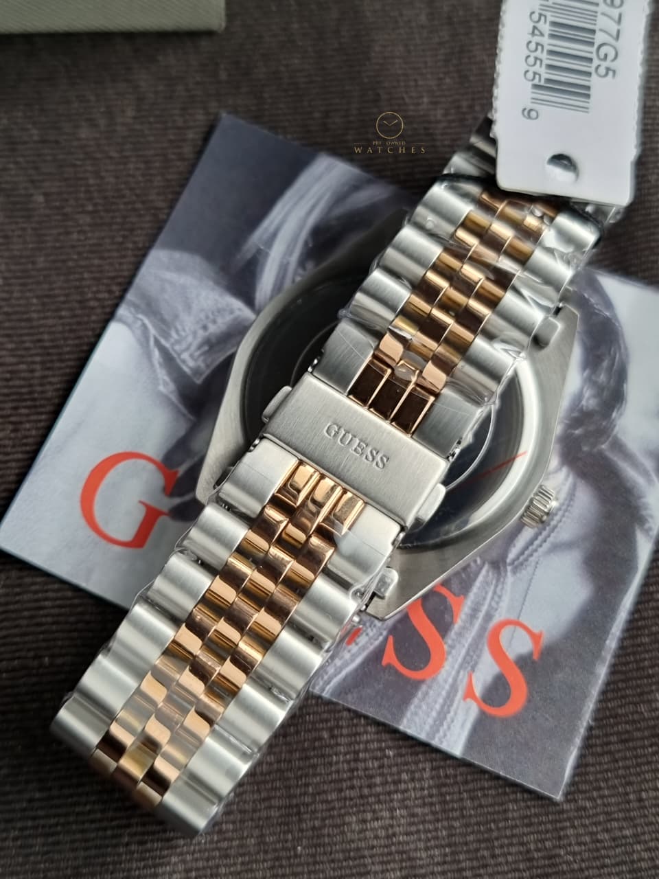 GUESS Jaden Two tone Multi-function Date Quartz Men’s Watch 42mm- GW0977g5