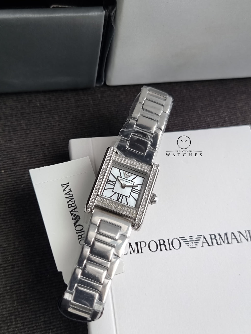 Emporio Armani Silver Quartz Stainless Steel Watch AR11662