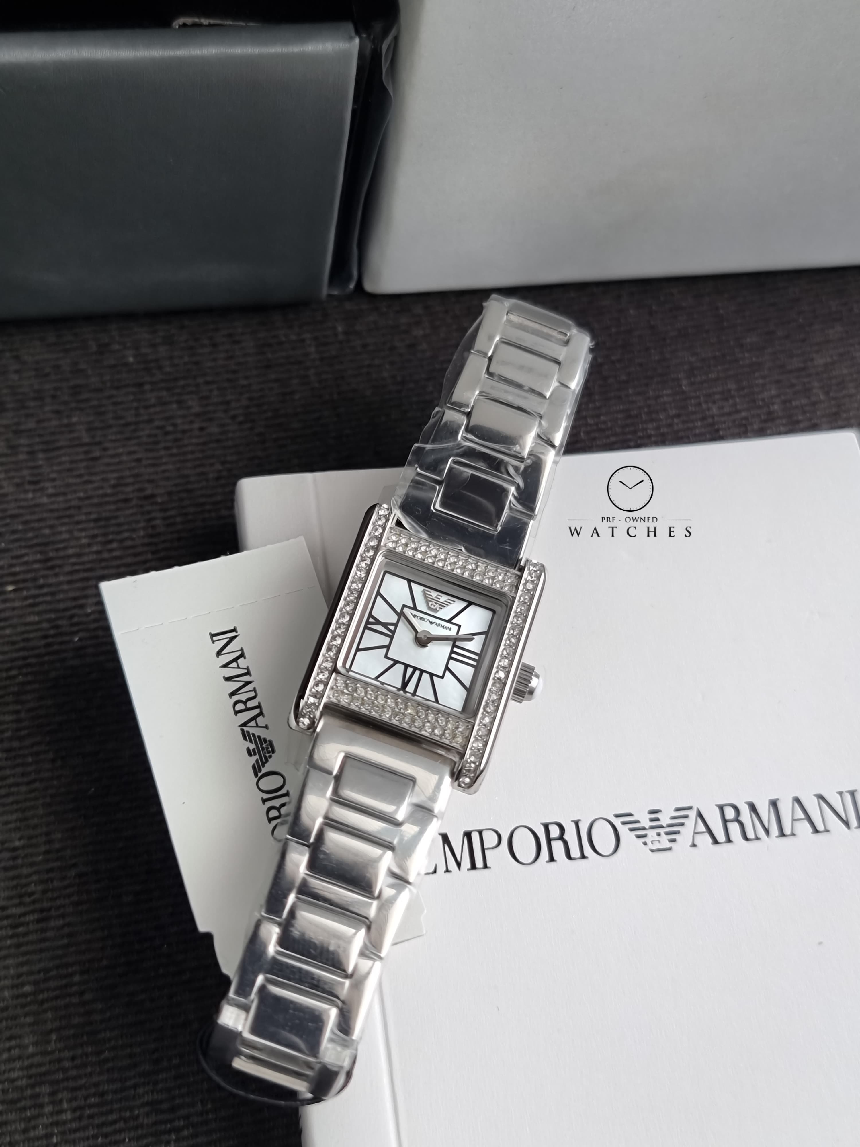 Emporio Armani Silver Quartz Stainless Steel Watch AR11662
