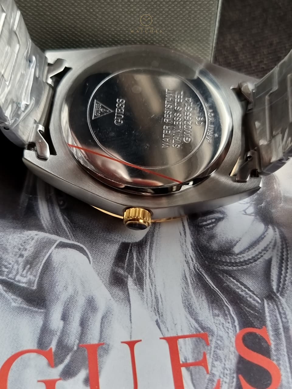 Guess Connoisseur Champagne Round Dial 41mm Analog Men's Watch - GW0265G14