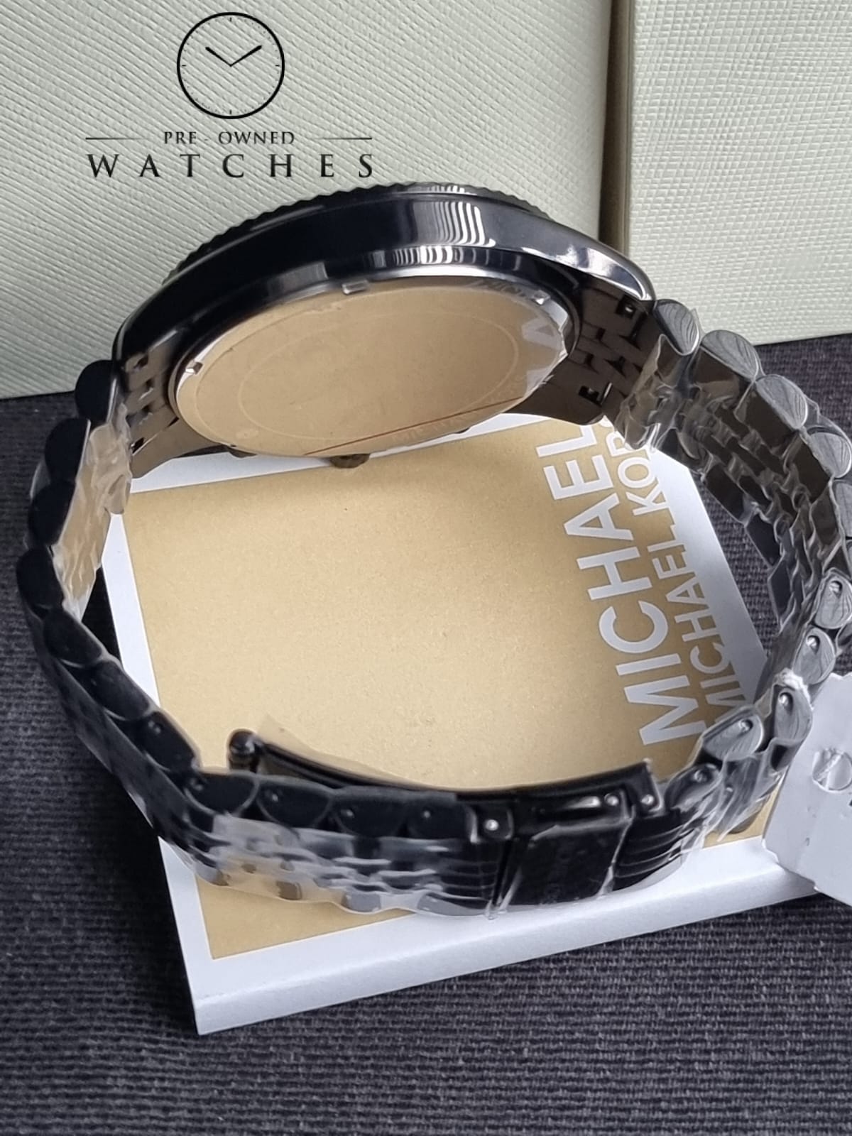 Michael Kors Men’s Quartz Stainless Steel Black 45mm Watch MK8320