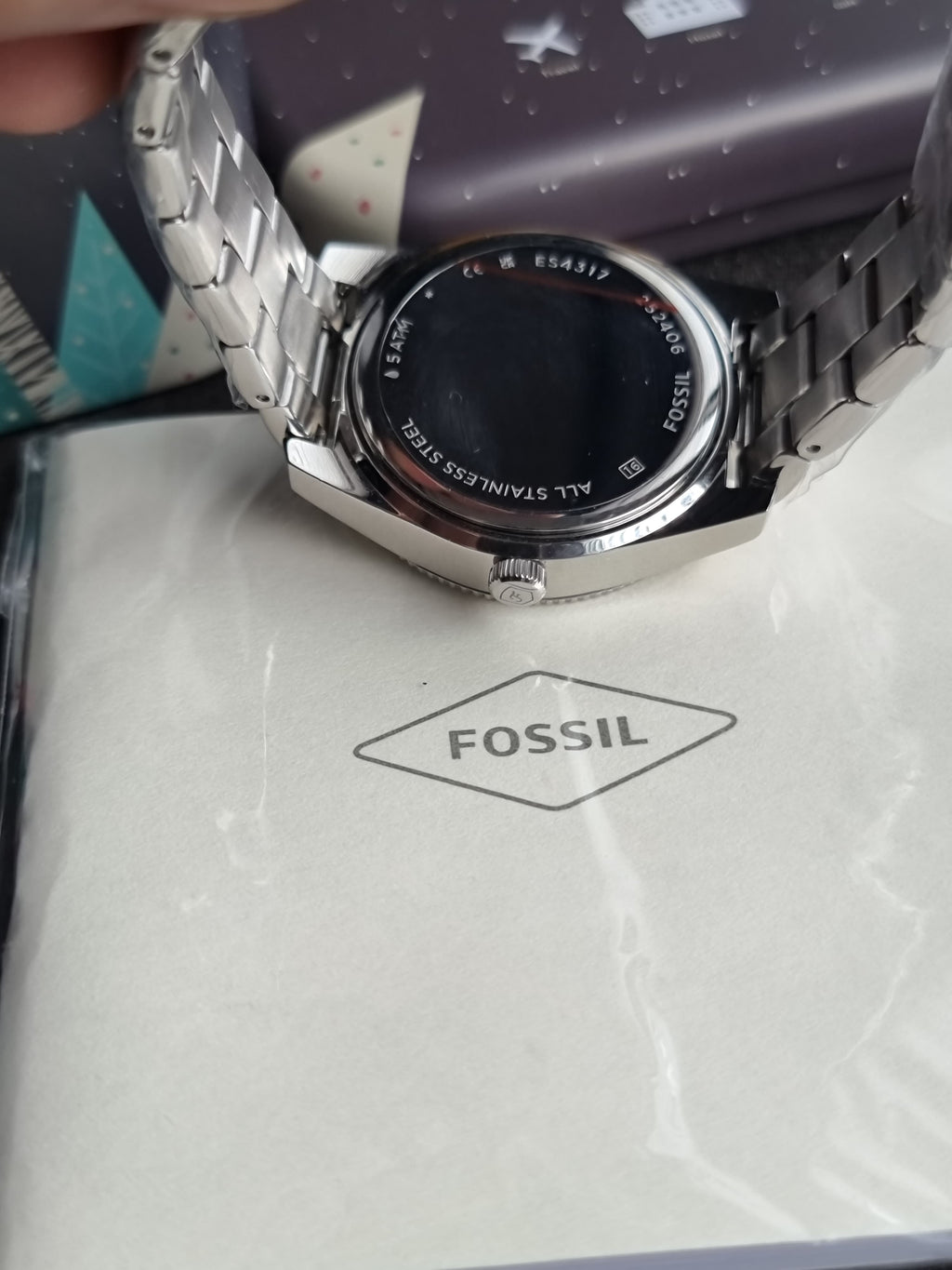 Fossil Scarlette Mini Three-Hand 32mm Date Stainless Steel Watch - ES4317
