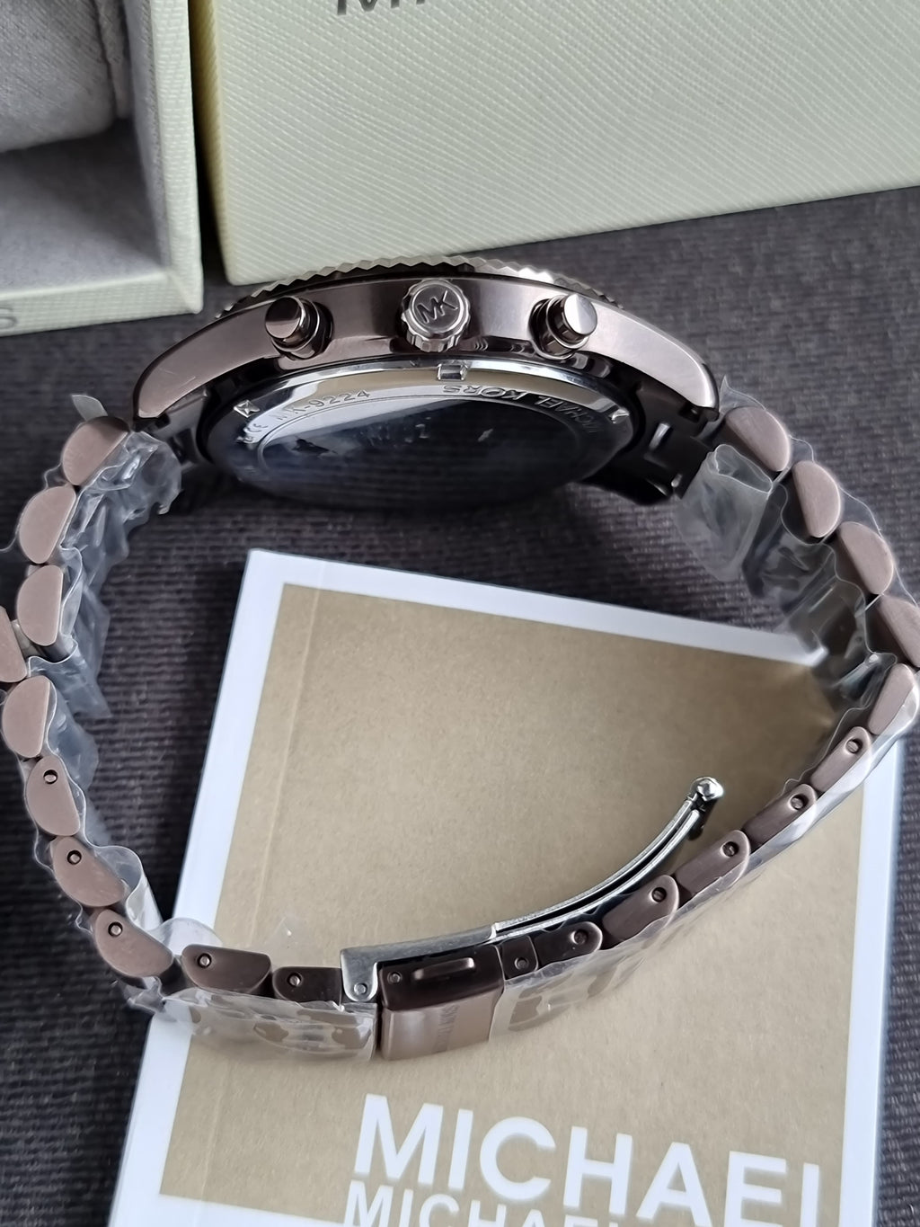 Michael Kors Lexington Chronograph Quartz Brown 44mm Dial Men's Watch MK9224