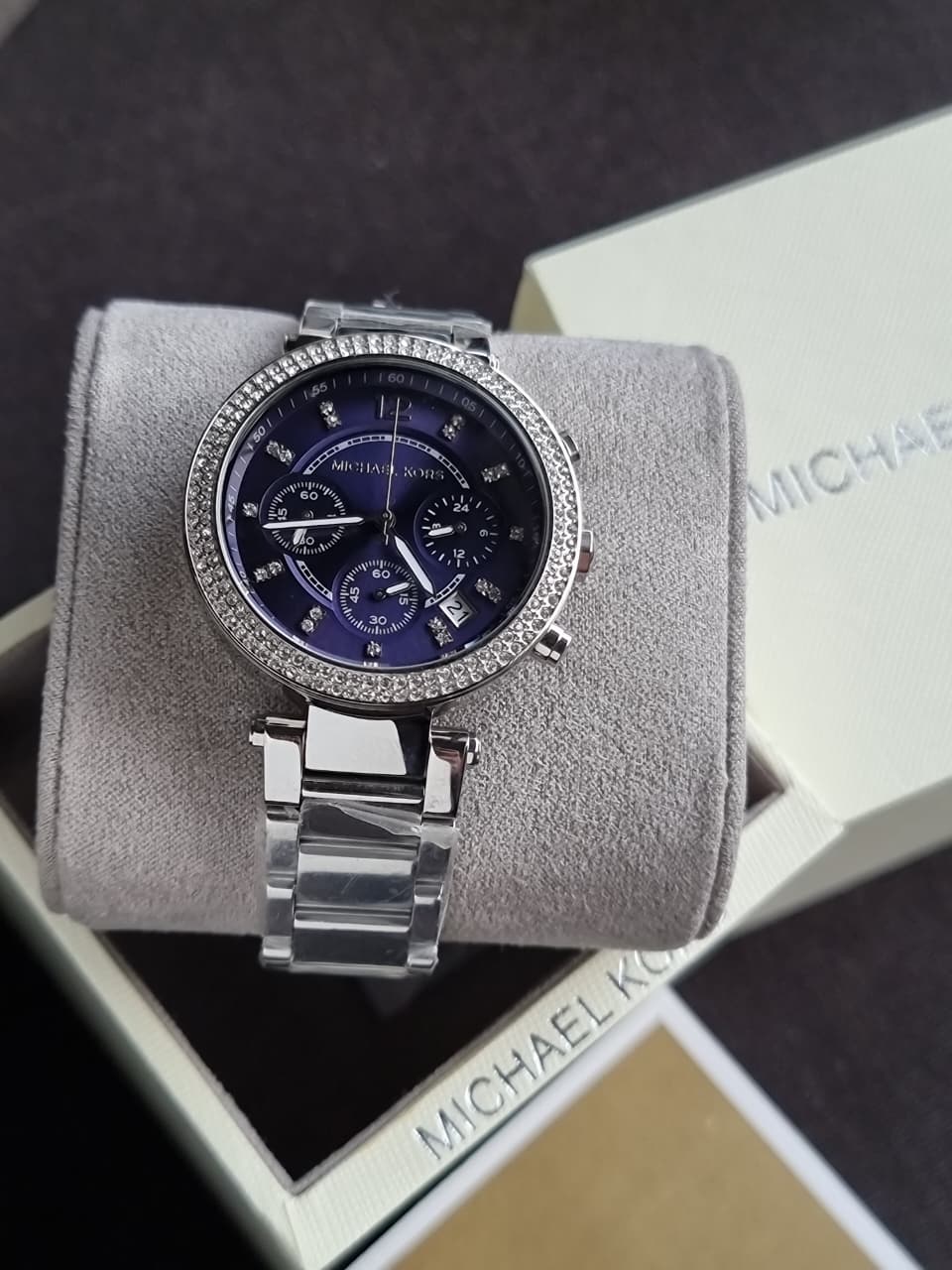 Michael Kors Women’s Quartz Stainless Steel Blue Dial 39mm Watch Mk6117
