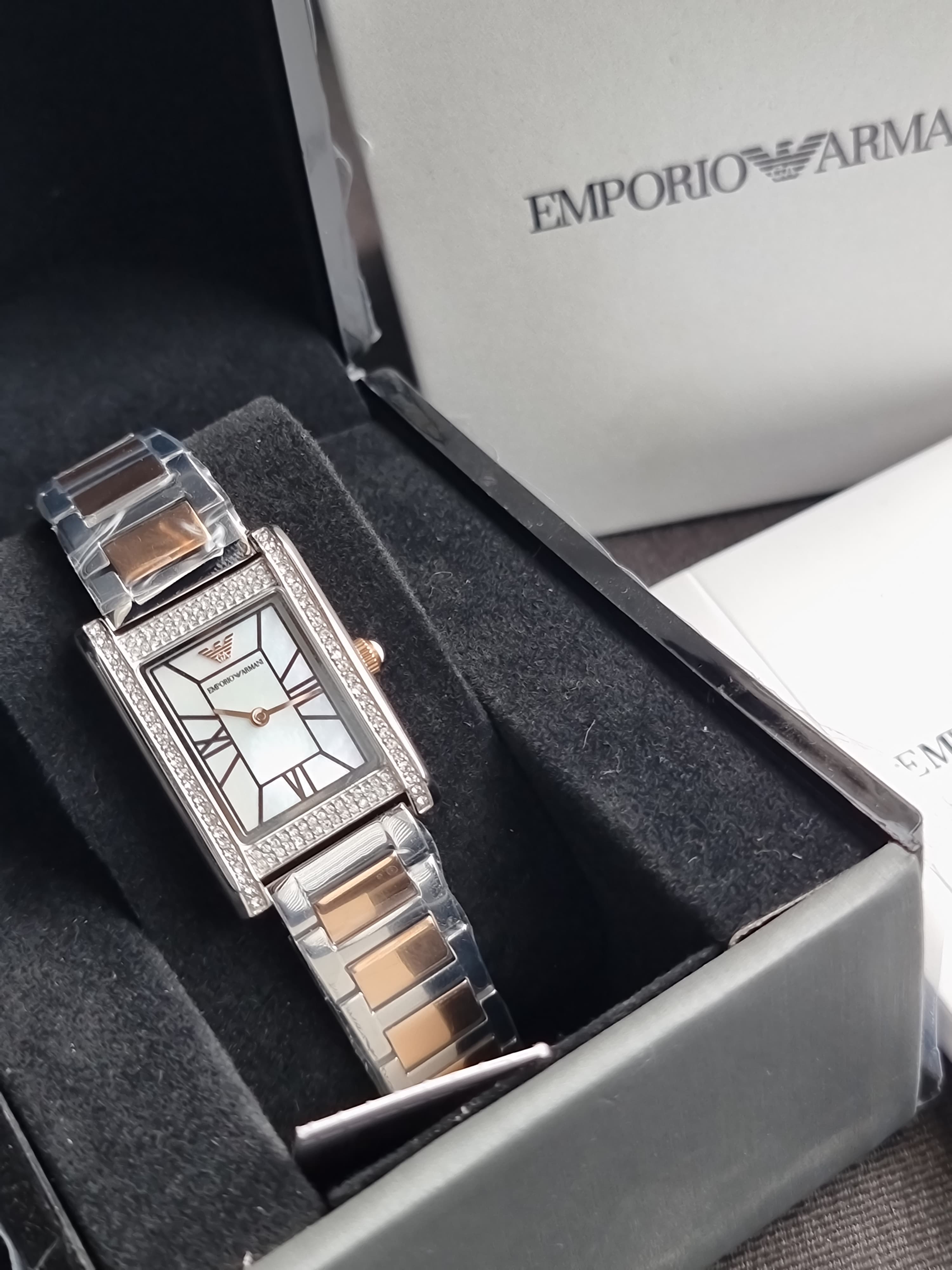 Emporio Armani Two Tone Analogue Watch AR11626